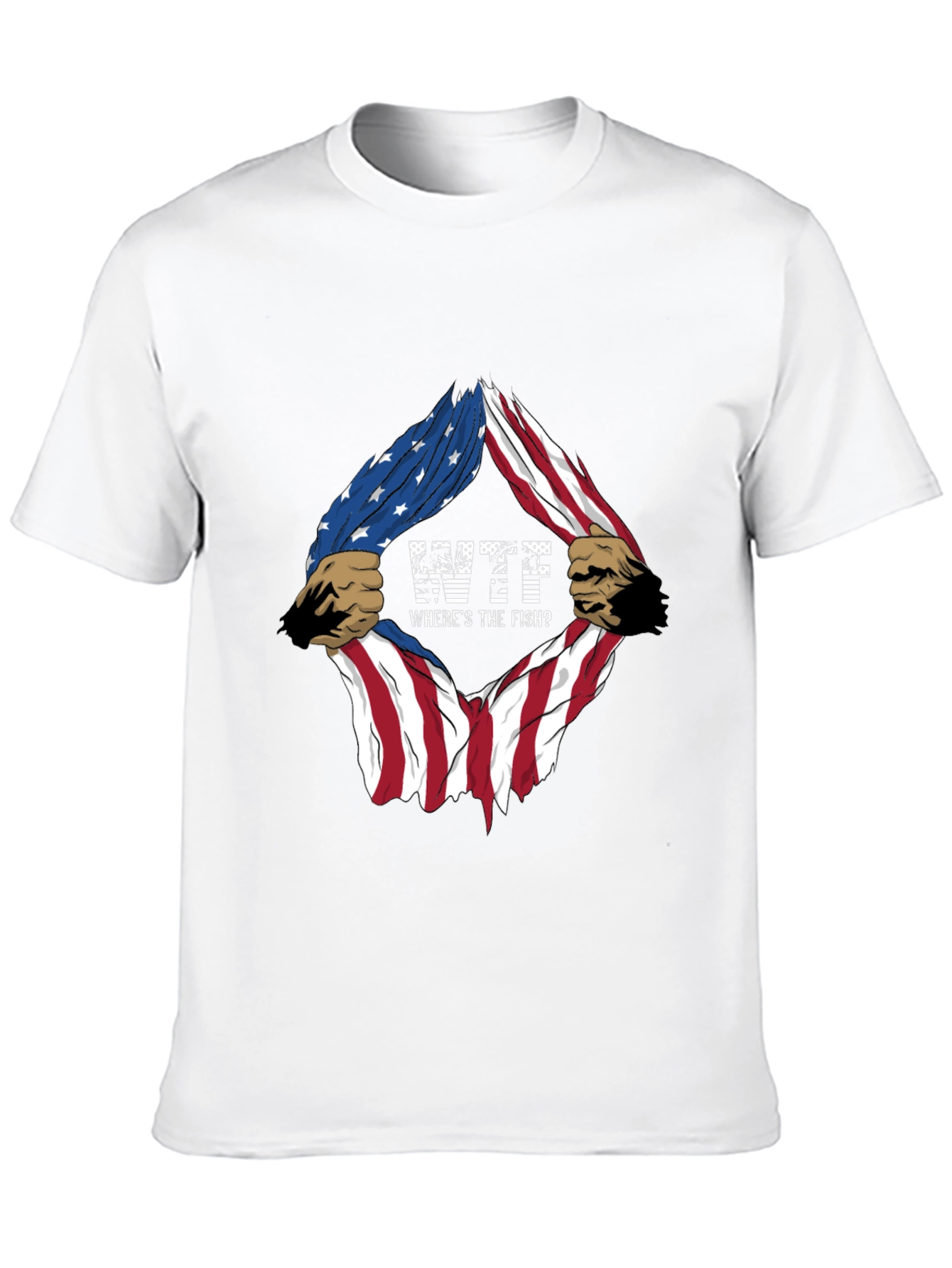 Black Fishing T-Shirt - Where's the Fish? view 10