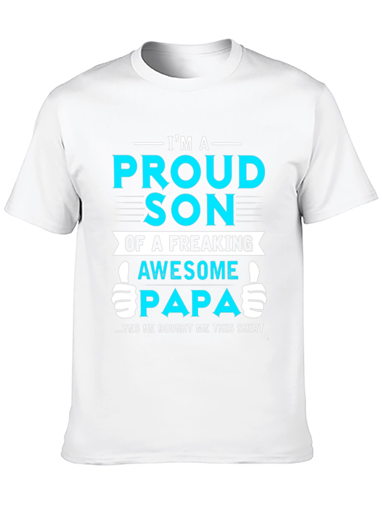 Black Proud Son of Awesome Papa Graphic T-Shirt view 10