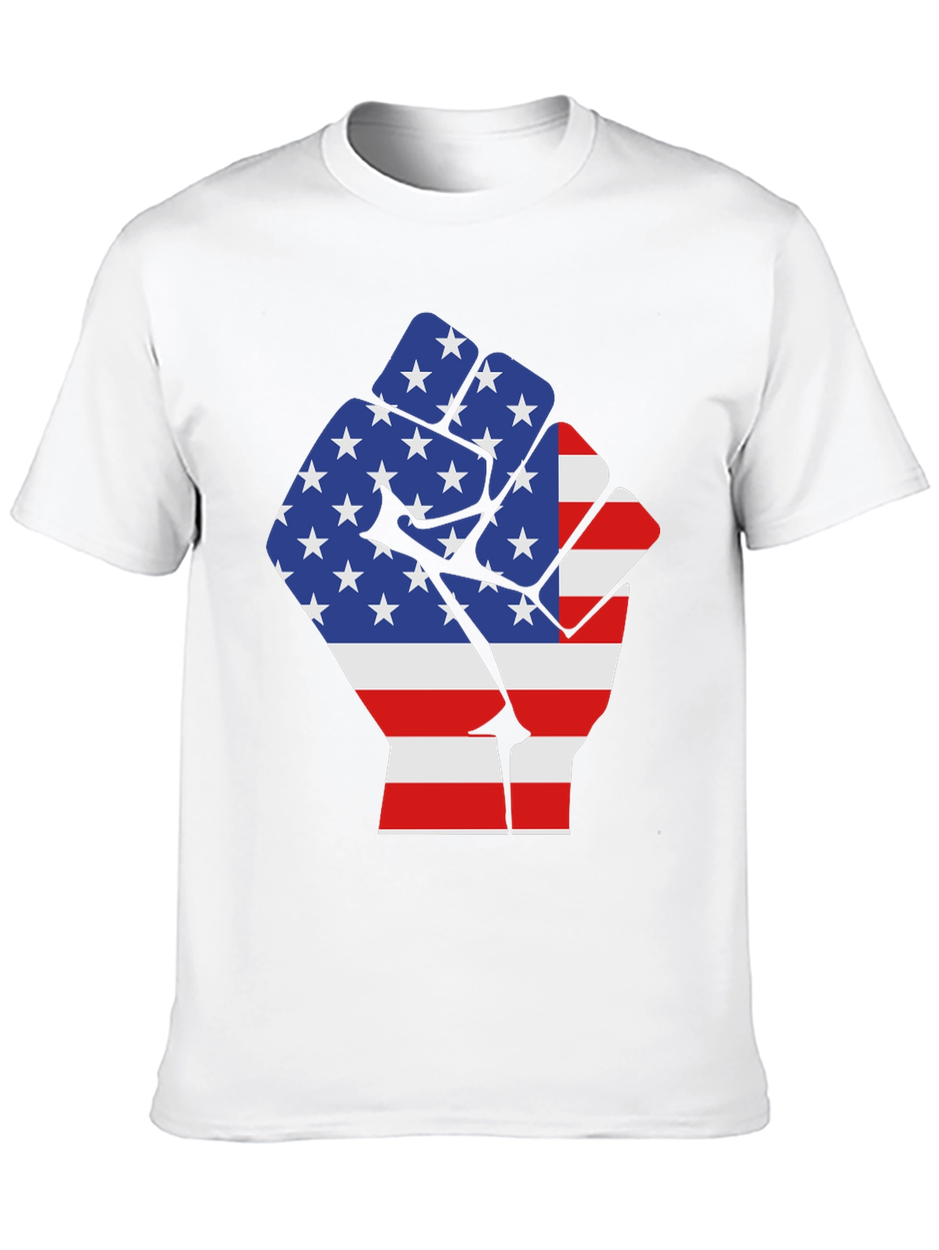 Black USA Flag Fist Graphic Tee - Patriotic Pride view 10