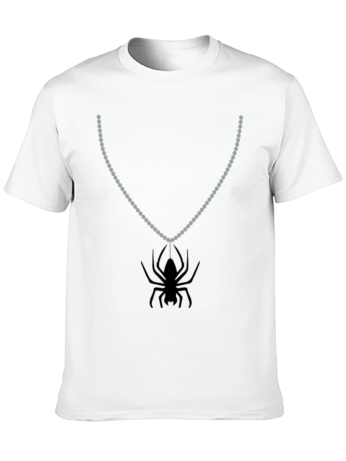 Black Spider Pendant Tee - Creepy Cool Style view 10