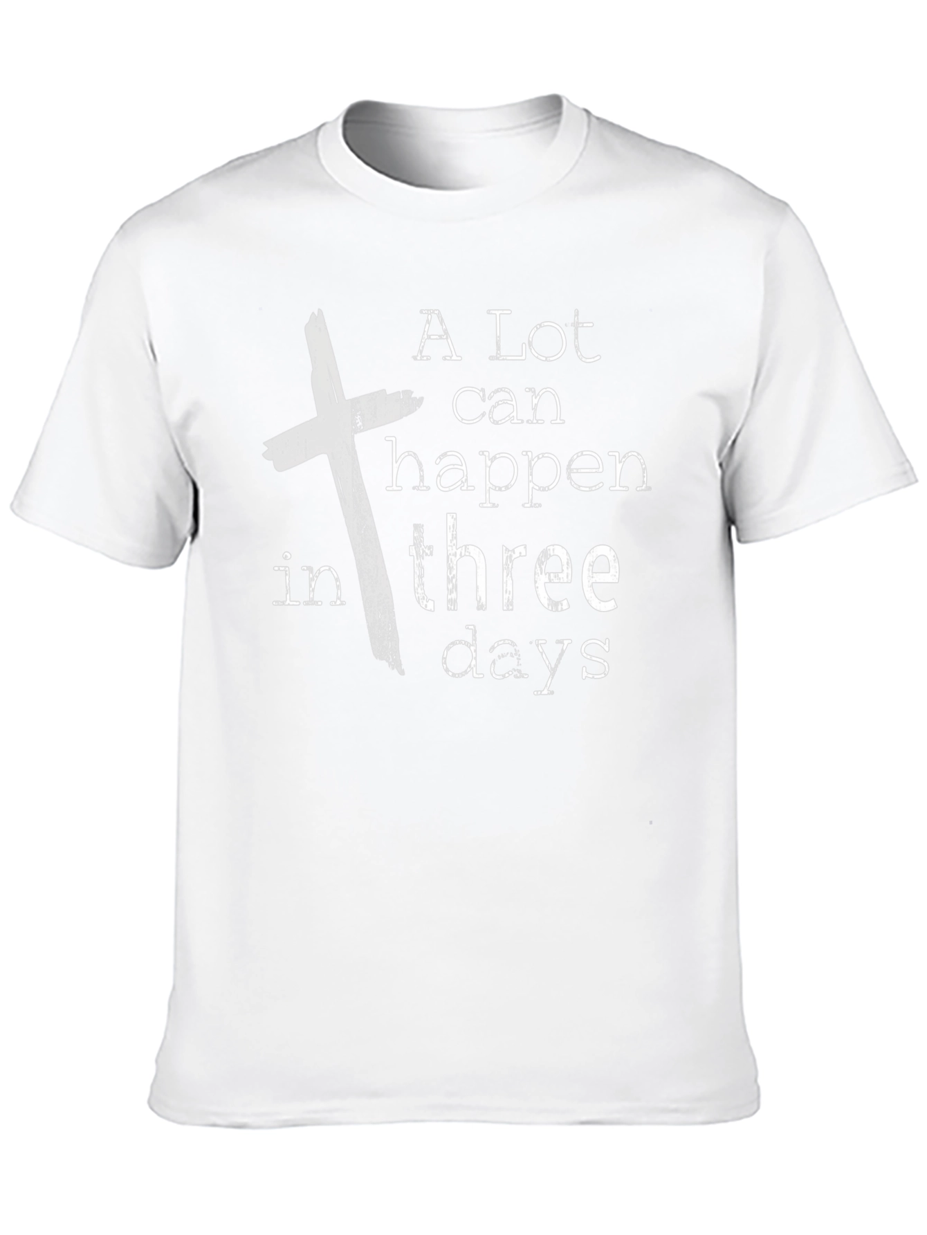 Black A Lot Can Happen in Three Days T-Shirt view 10