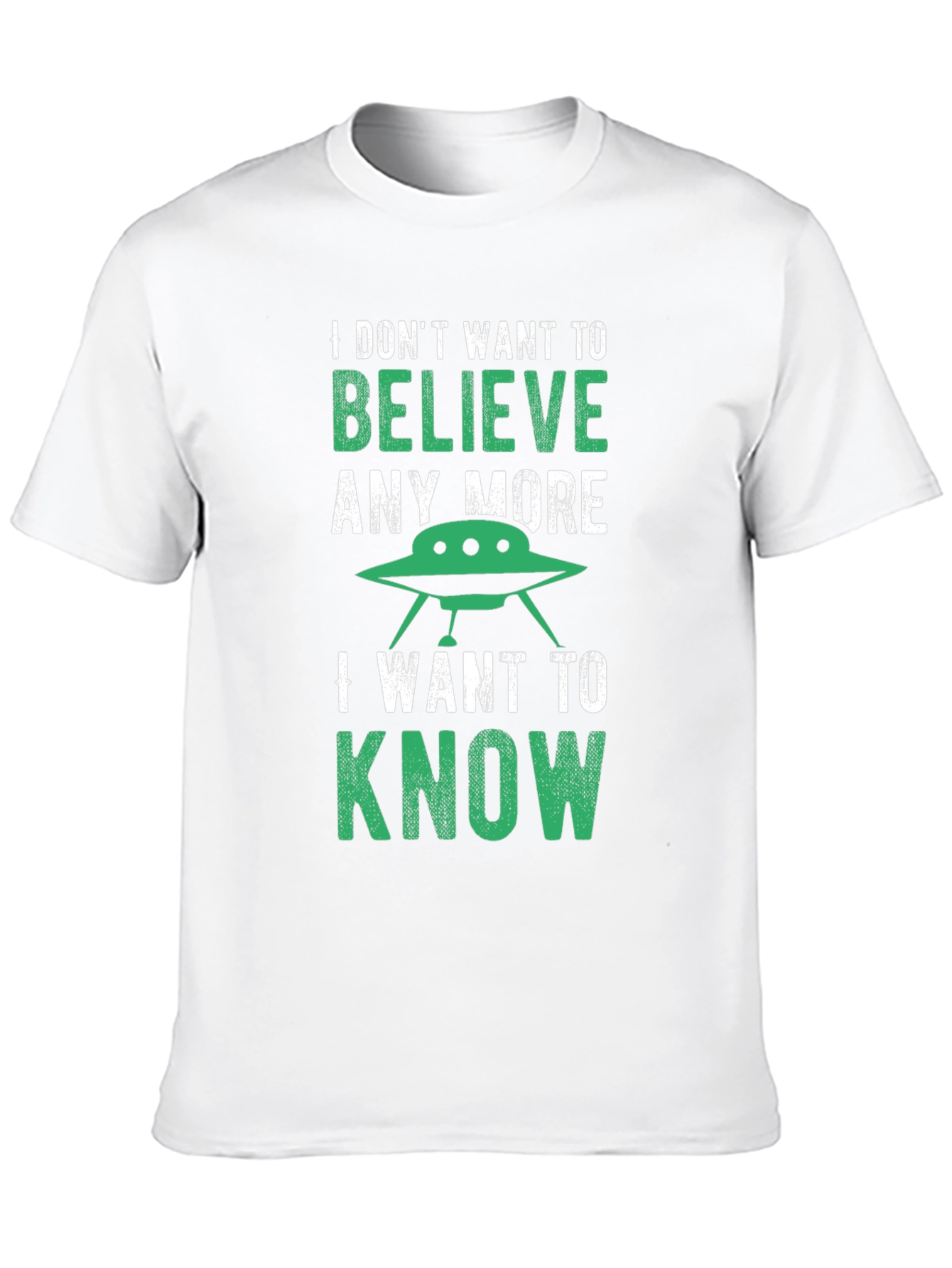 Black I Want to Know UFO Graphic Tee view 10