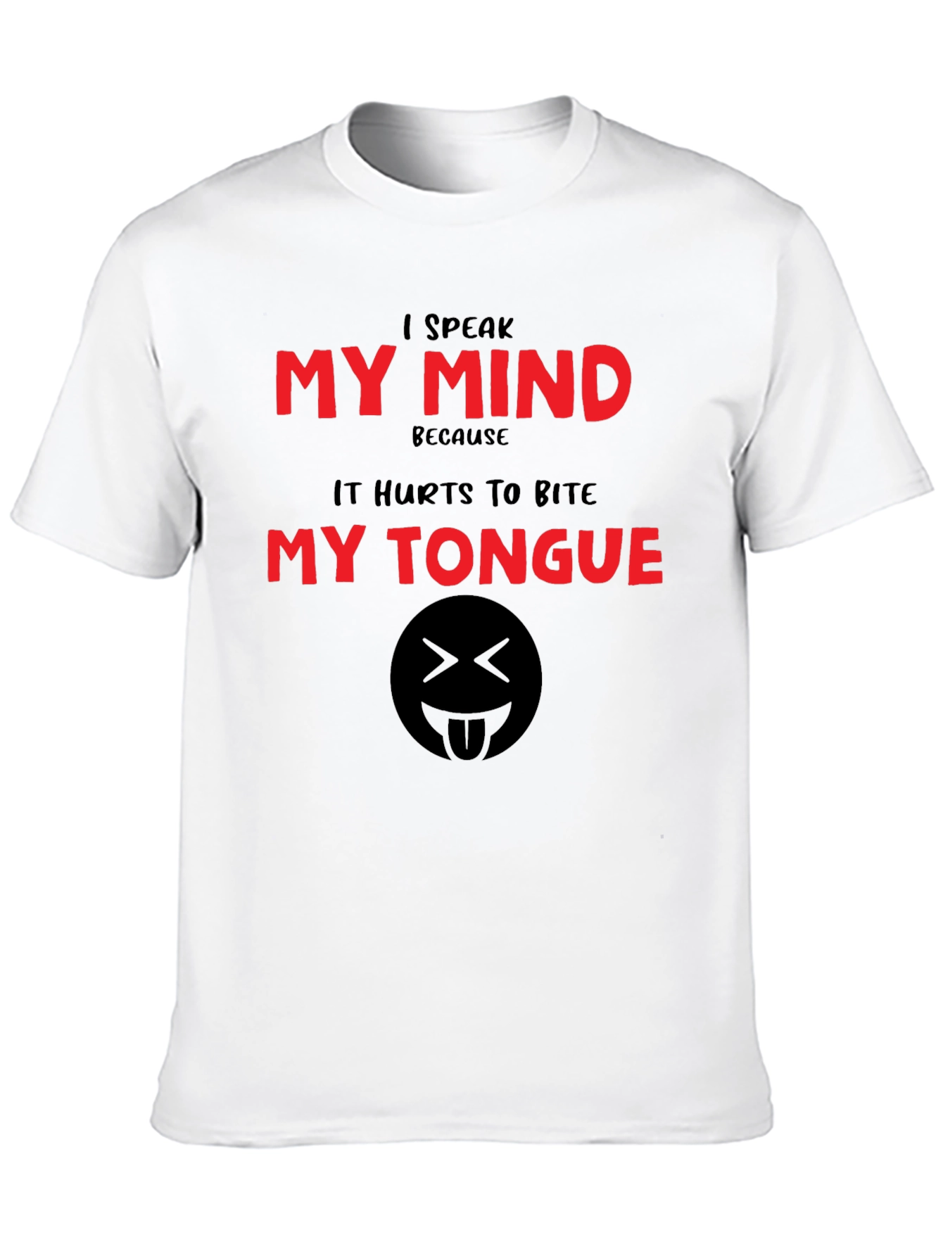 Black Speak My Mind T-Shirt - Funny Graphic Tee view 10