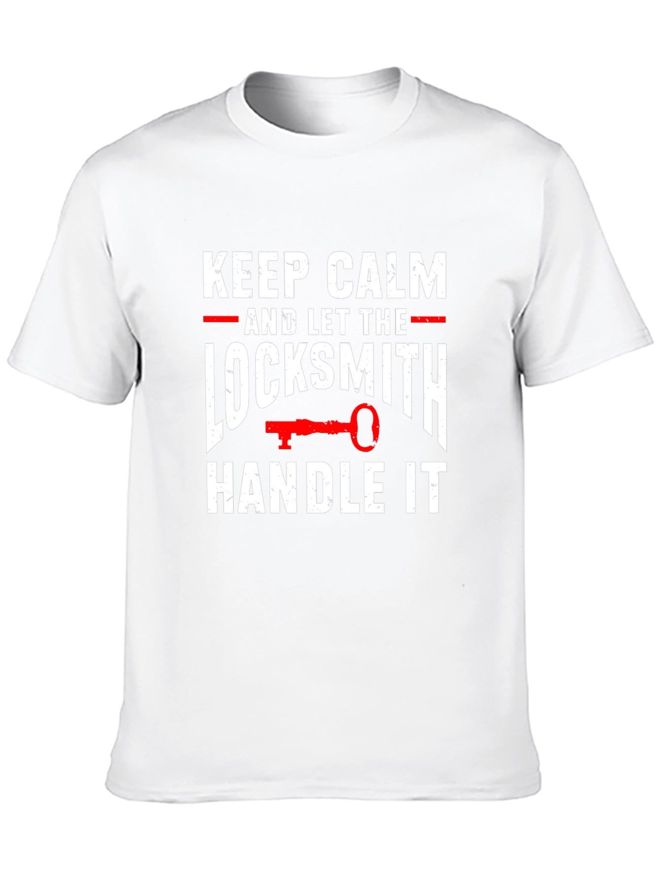 Black Keep Calm Locksmith T-Shirt view 10