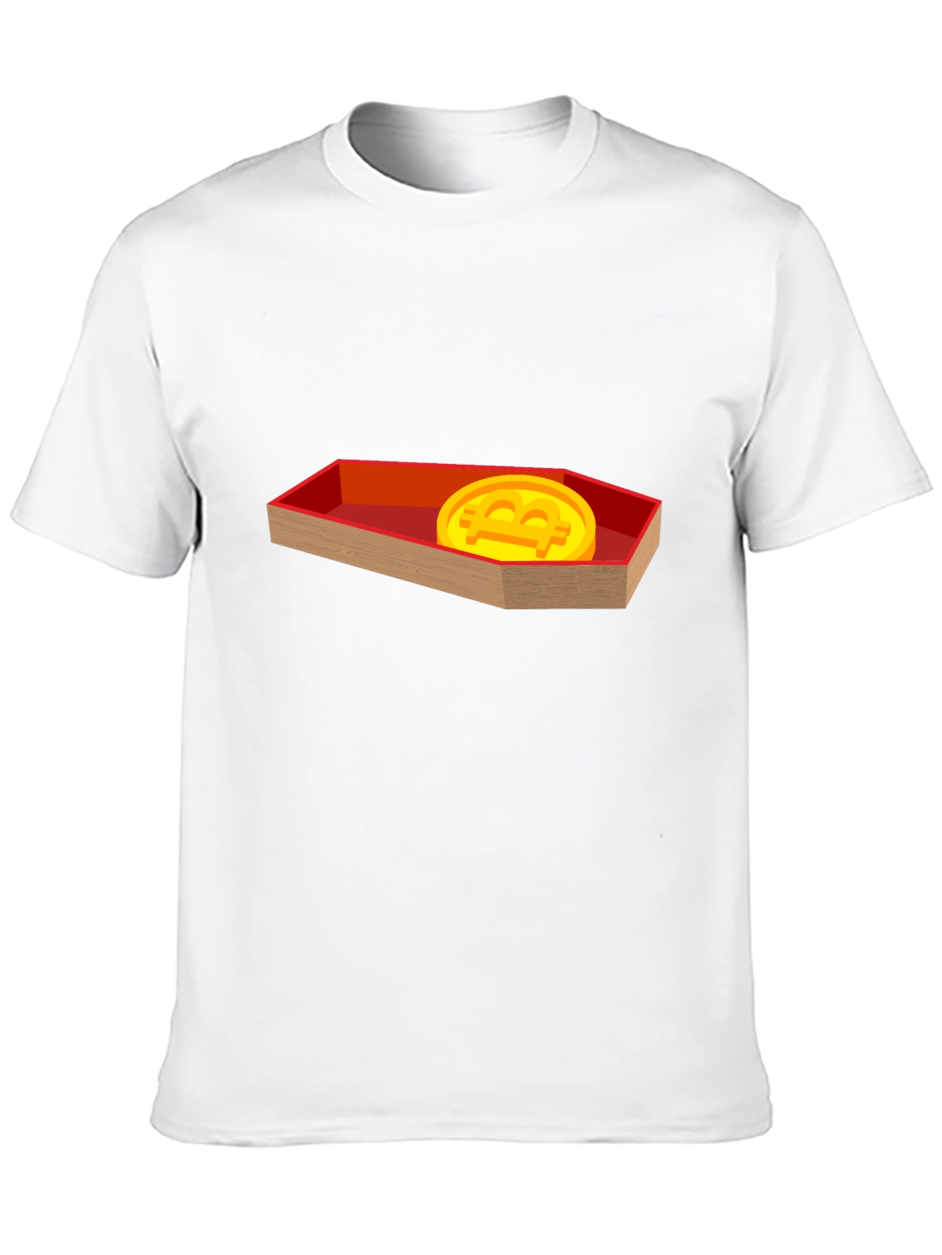 Black Bitcoin Coffin T-Shirt - Crypto Meme Tee view 10