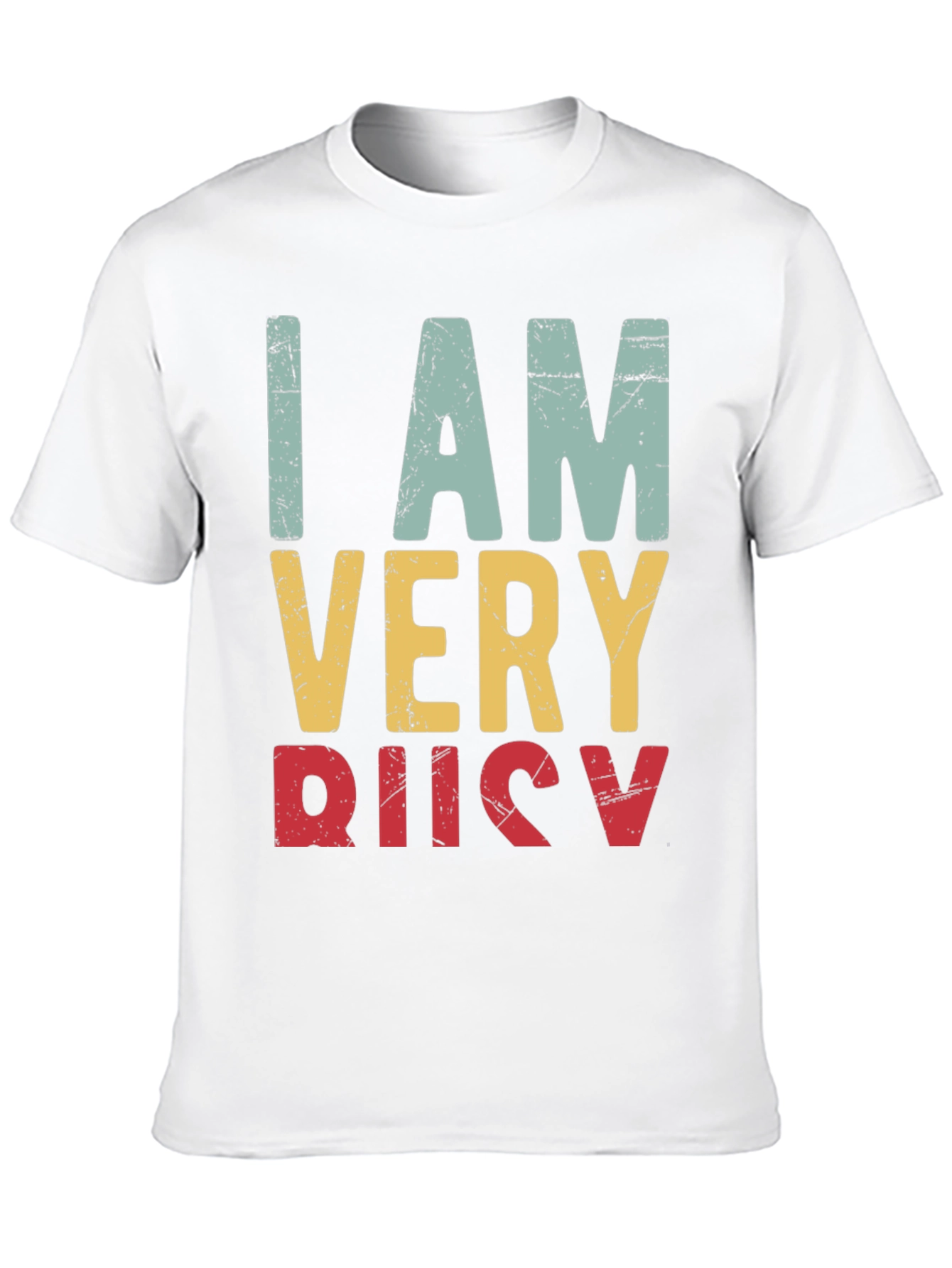 Black I Am Very Busy Retro Graphic Tee view 10