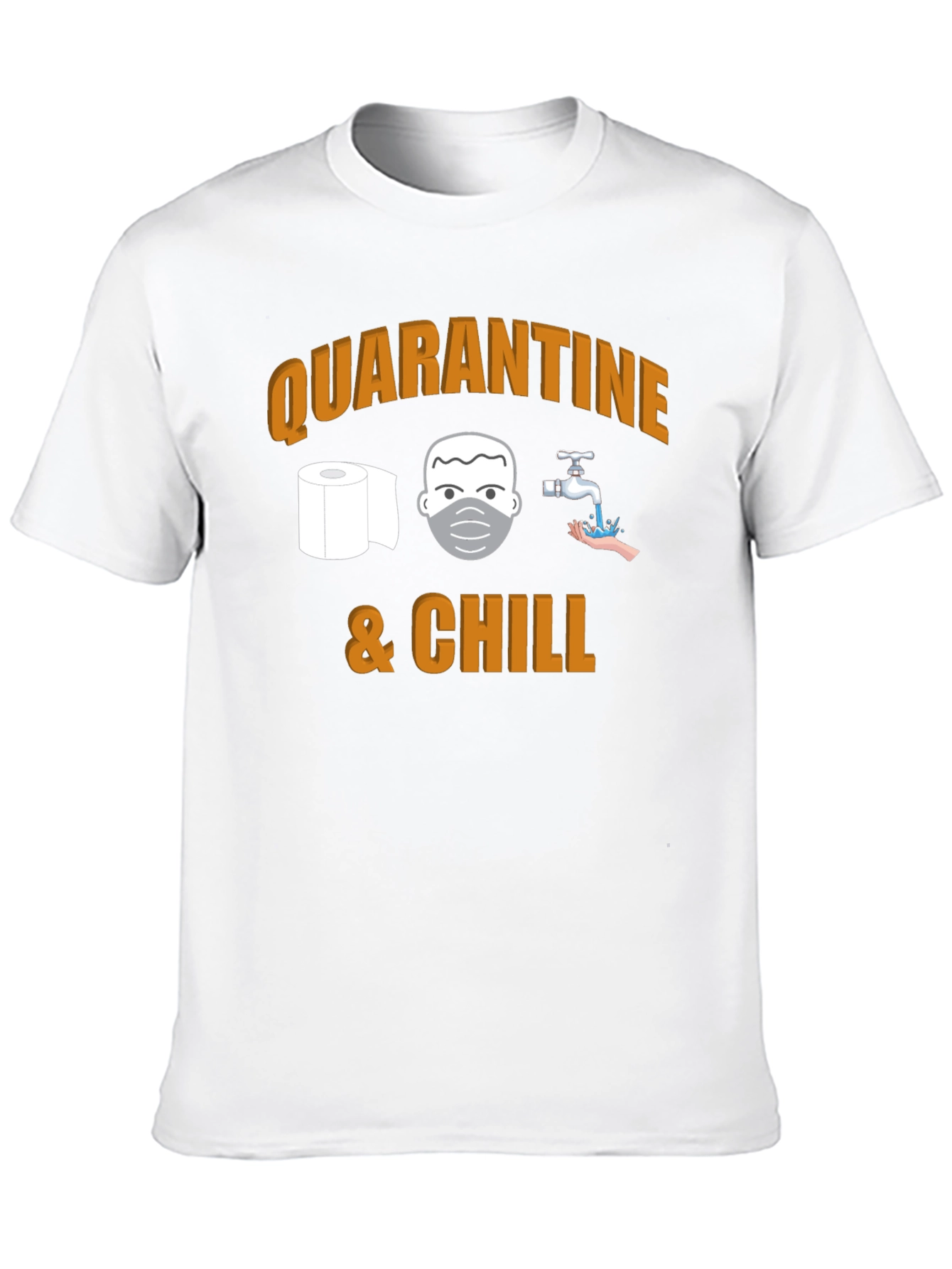 Black Quarantine & Chill Graphic T-Shirt view 10