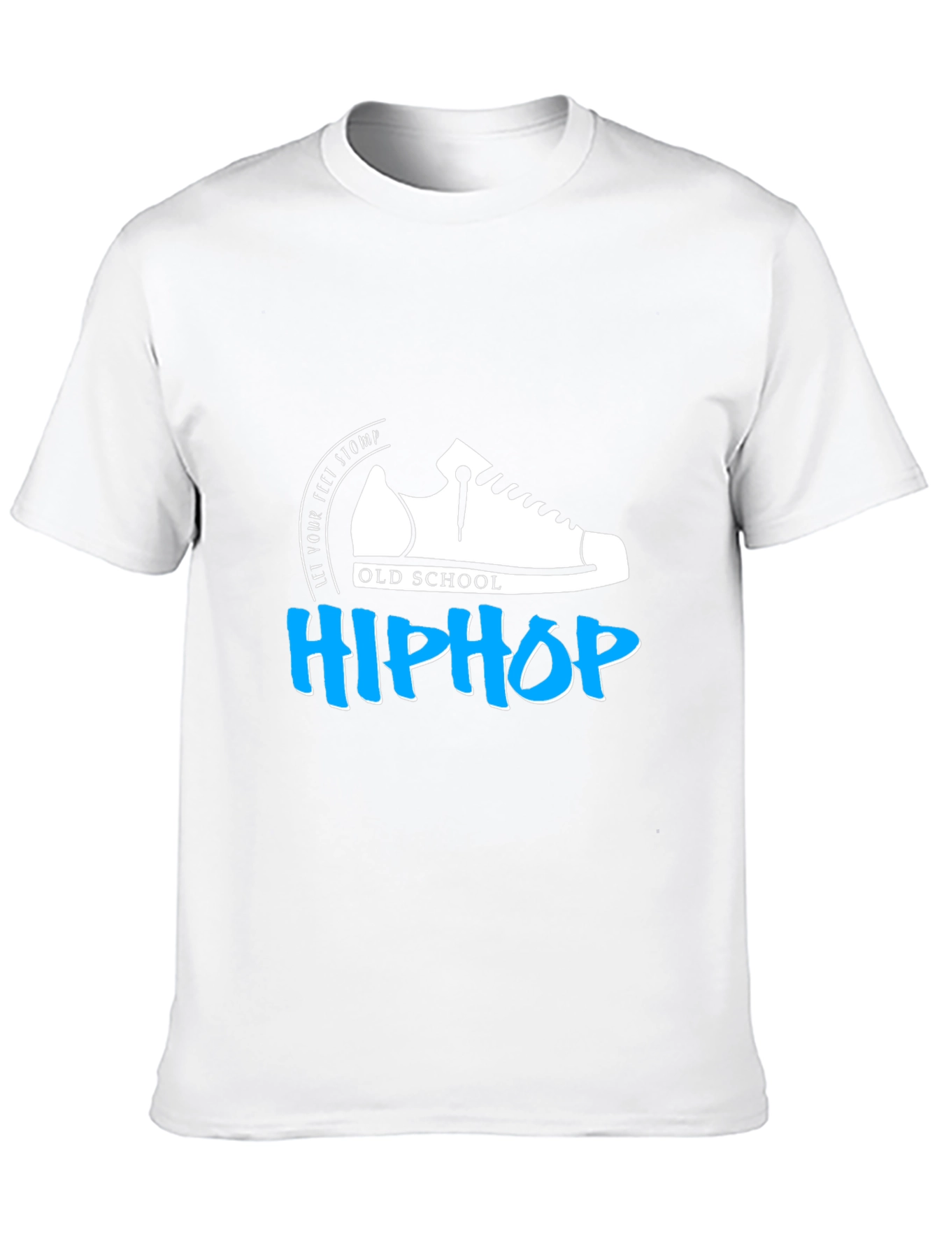 Black Old School Hip Hop Graphic T-Shirt - Black Cotton Tee view 10