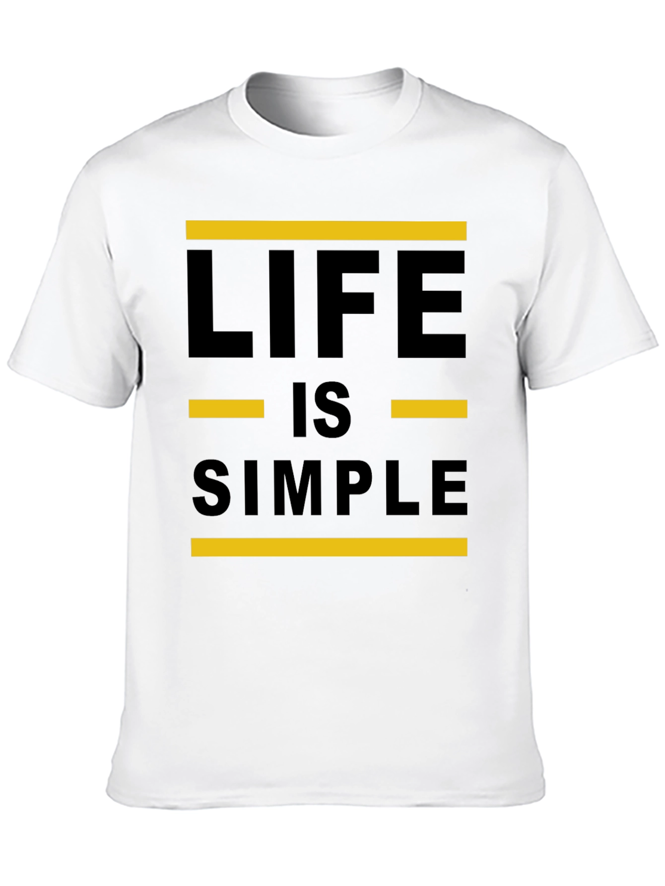 Black Life is Simple Graphic Tee - Black Crewneck Shirt view 10