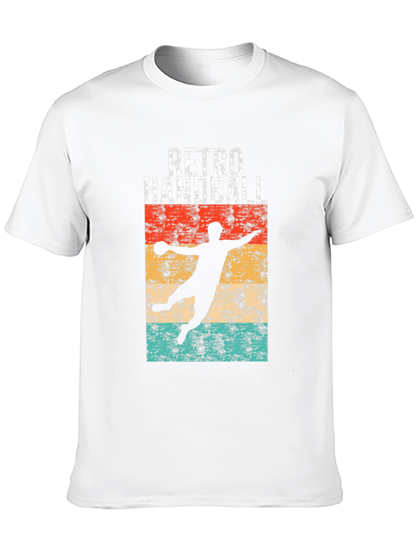 Black Retro Handball Player Graphic Tee - Vintage Style Shirt view 10