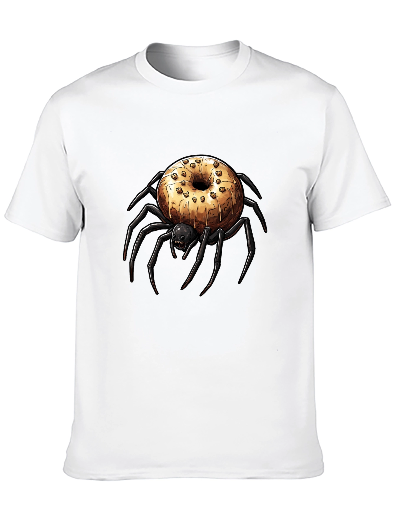 Black Donut Spider Graphic Tee - Unisex view 10