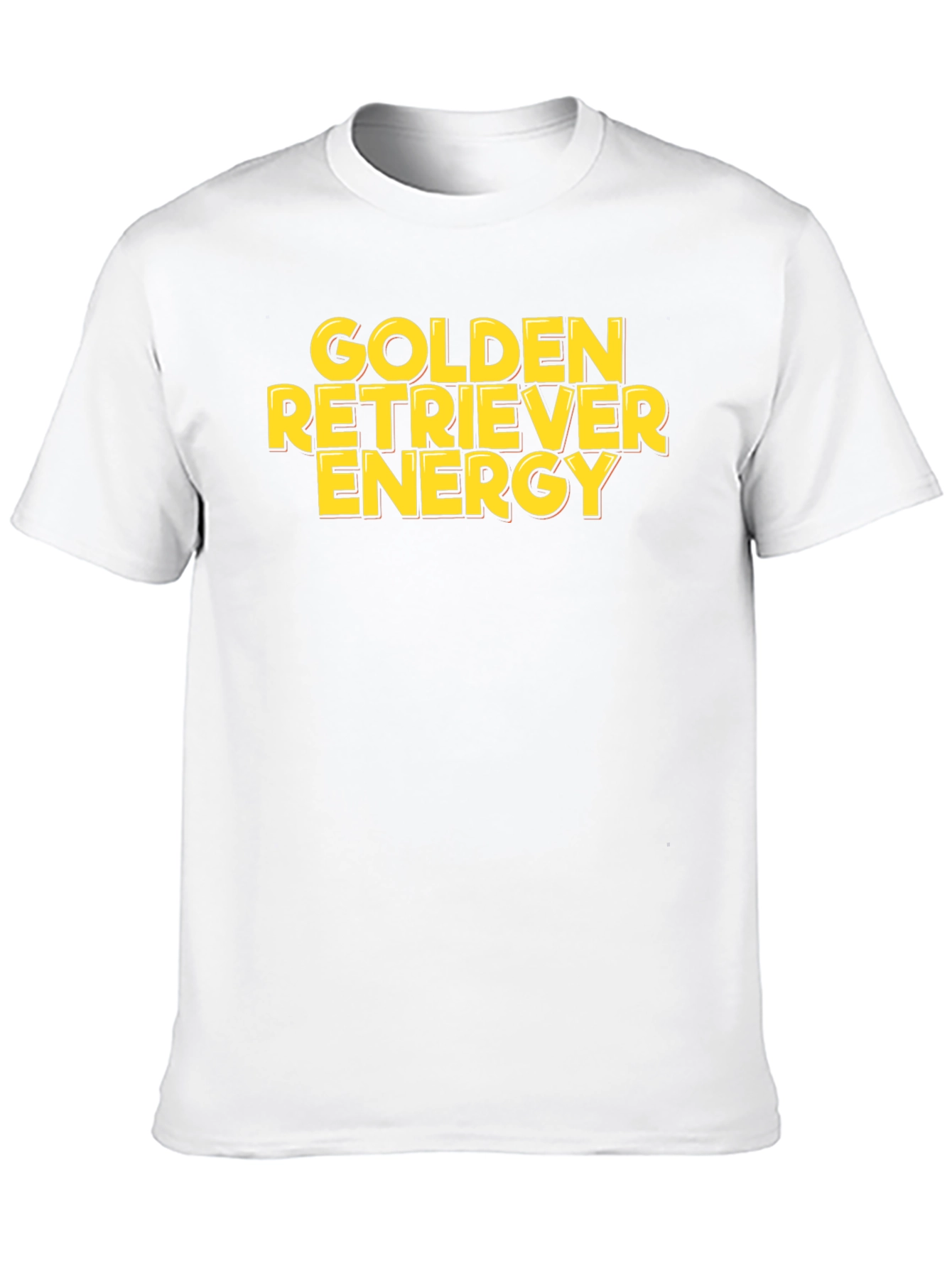 Black Golden Retriever Energy Black T-Shirt view 10