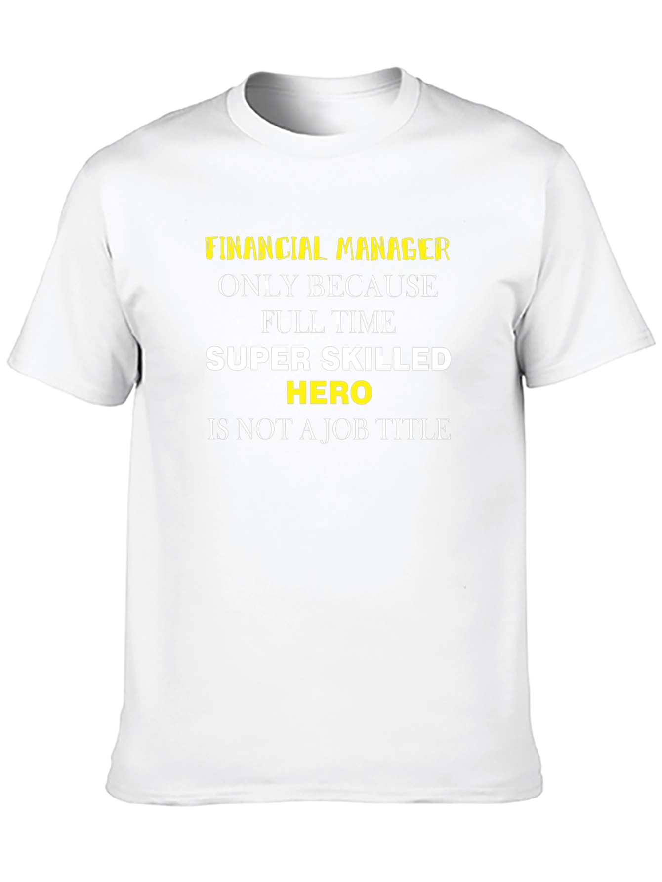 Black Financial Manager Hero Black T-Shirt view 10