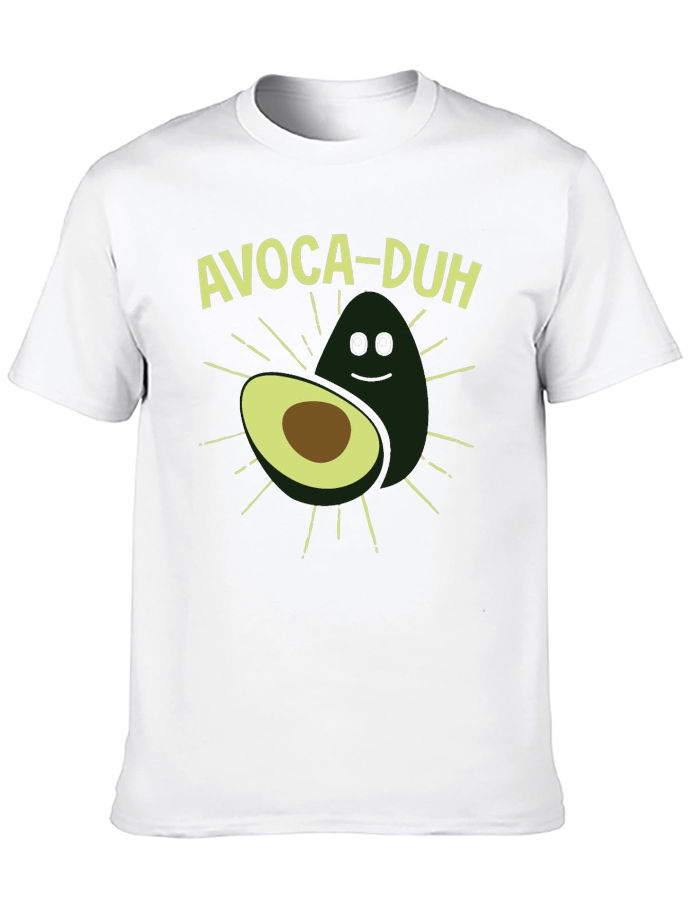 Black Avoca-duh Funny Avocado Graphic T-Shirt view 10