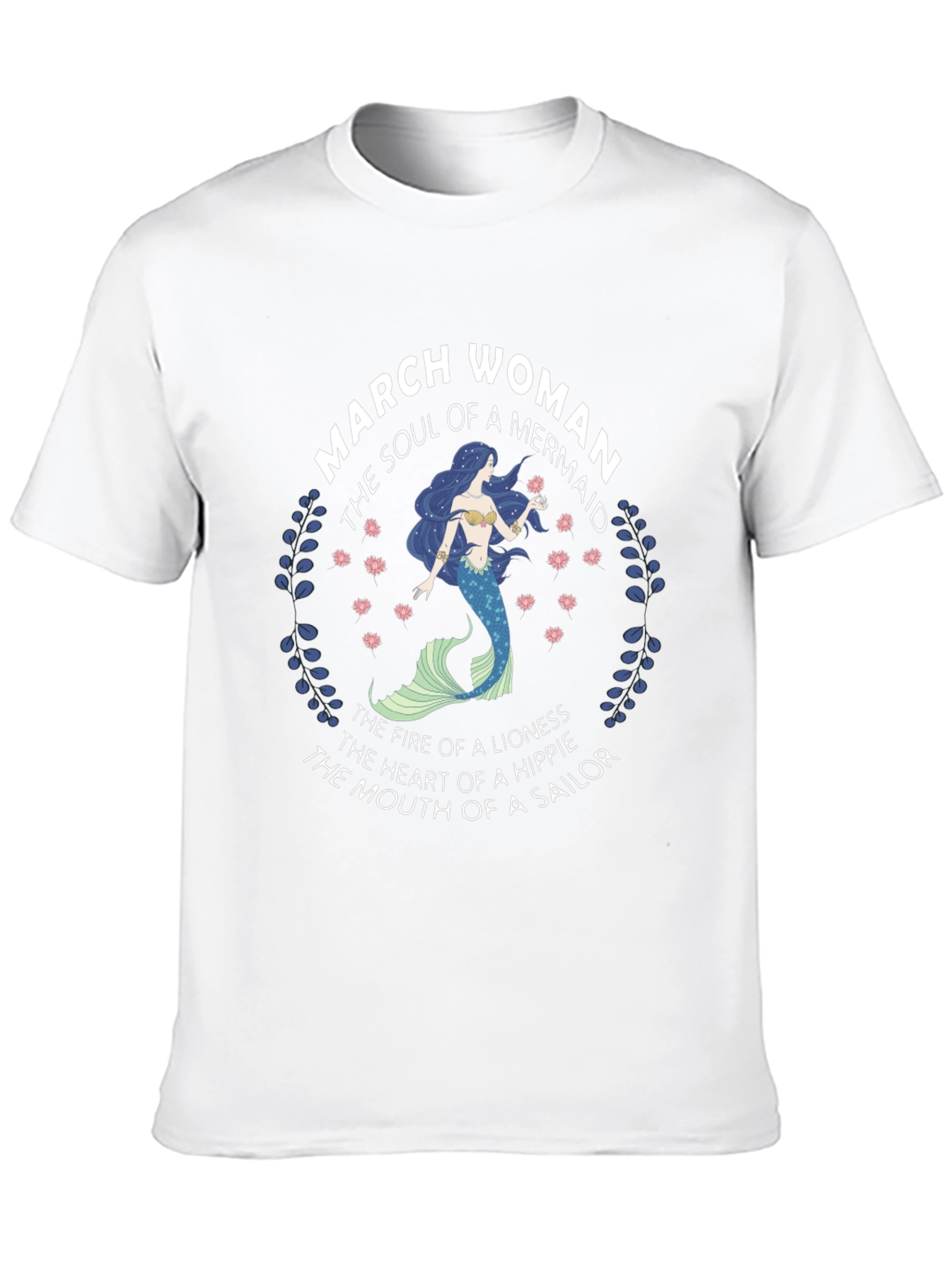 March Woman Mermaid T-Shirt - Soul of a Mermaid - 10