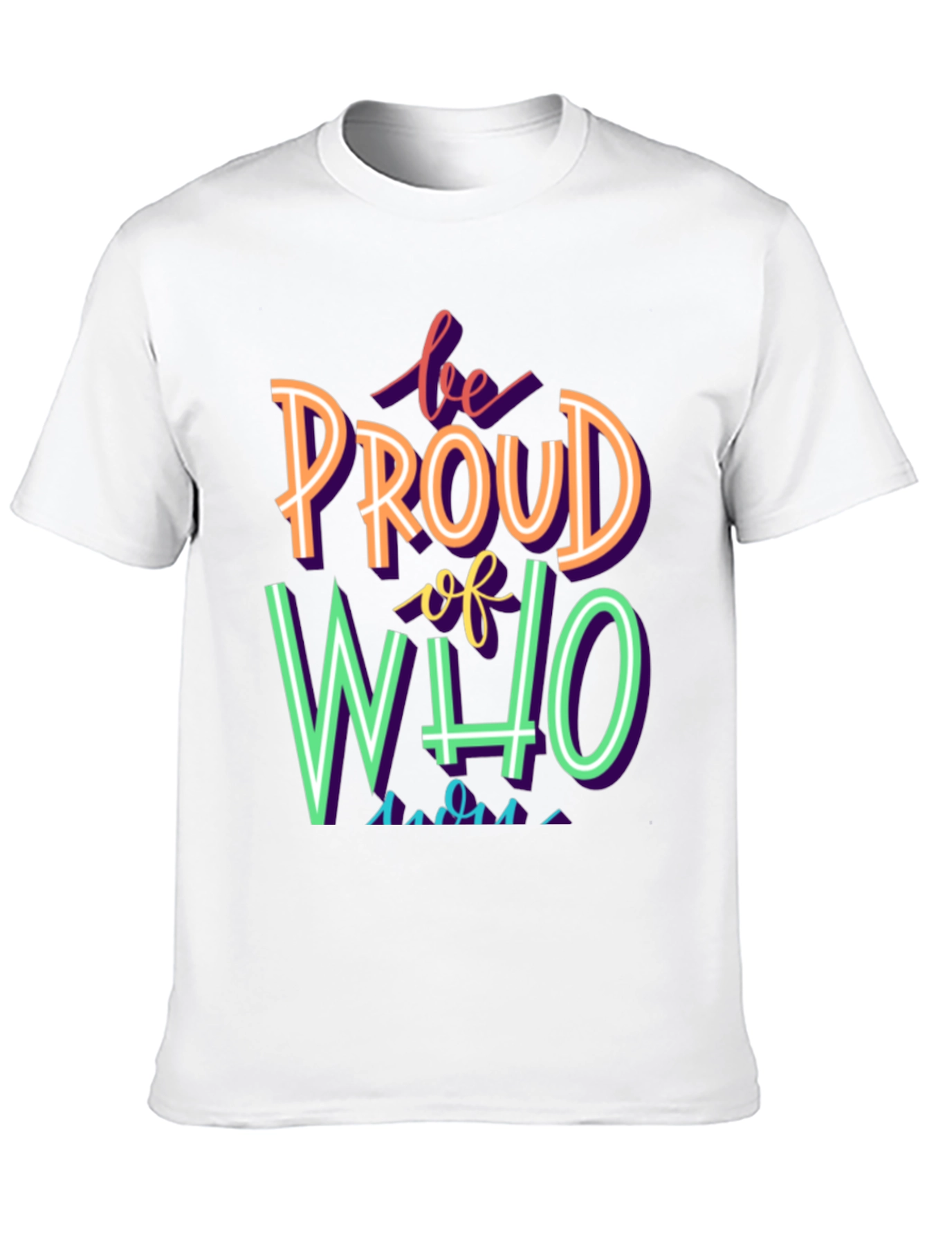 Black Be Proud T-Shirt - Colorful Pride Tee view 10