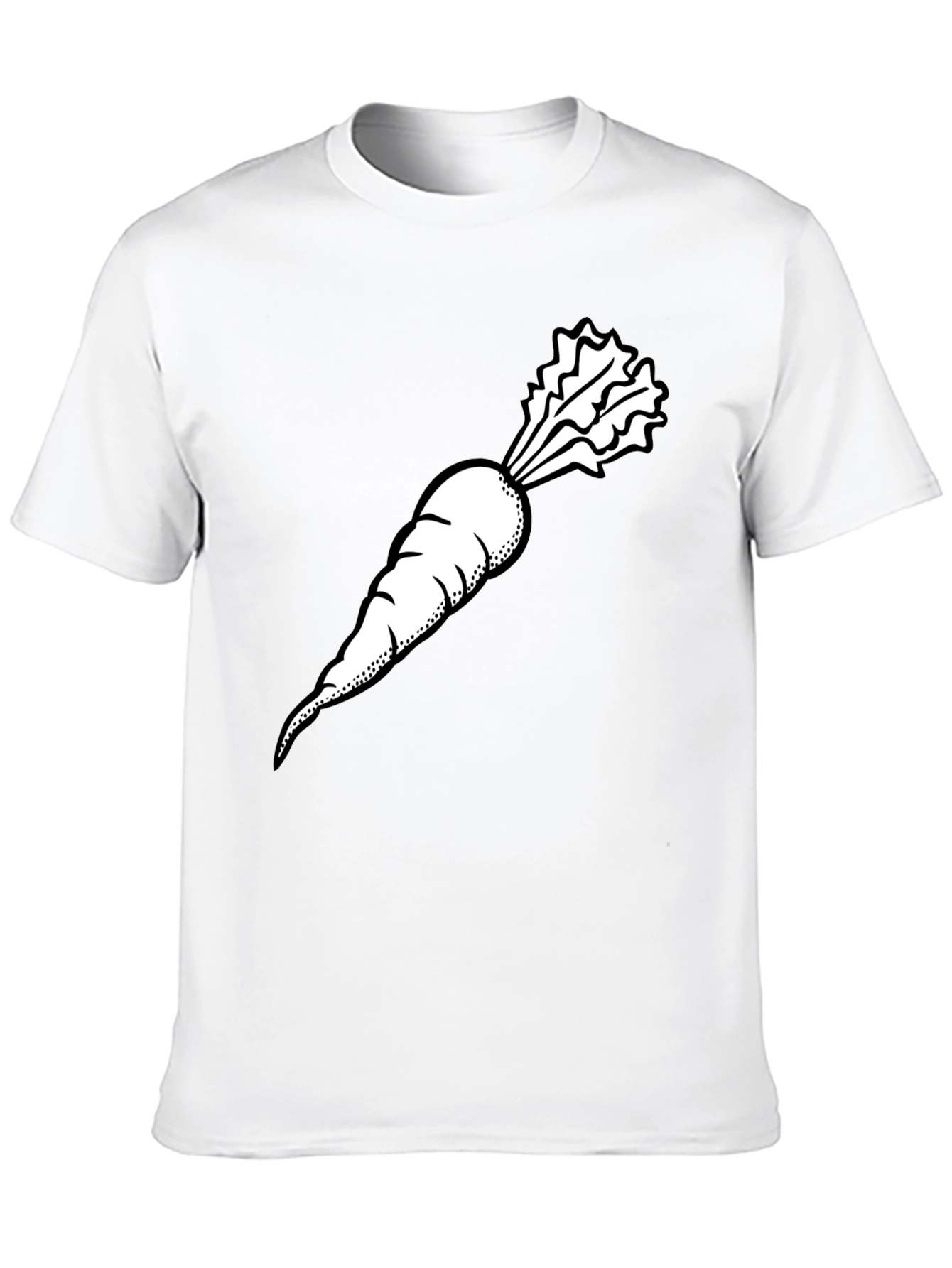 Black Carrot Graphic Tee - Black, Casual Style view 10
