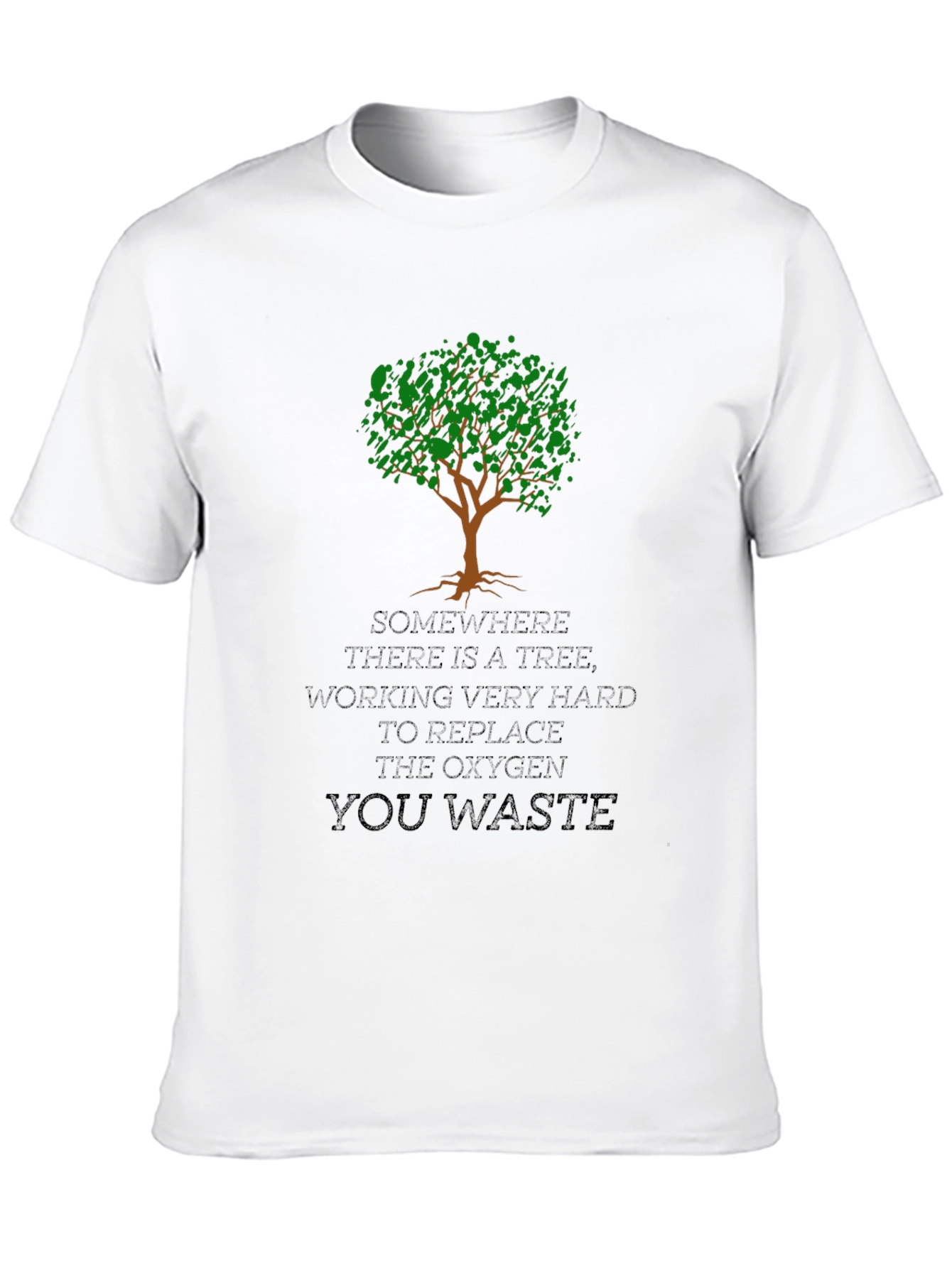 Black Funny Tree Oxygen T-Shirt view 10