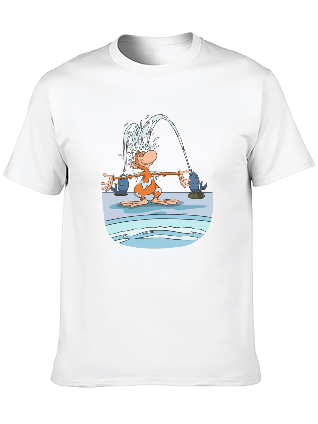 Black Fun Cartoon Monkey Graphic T-Shirt view 10