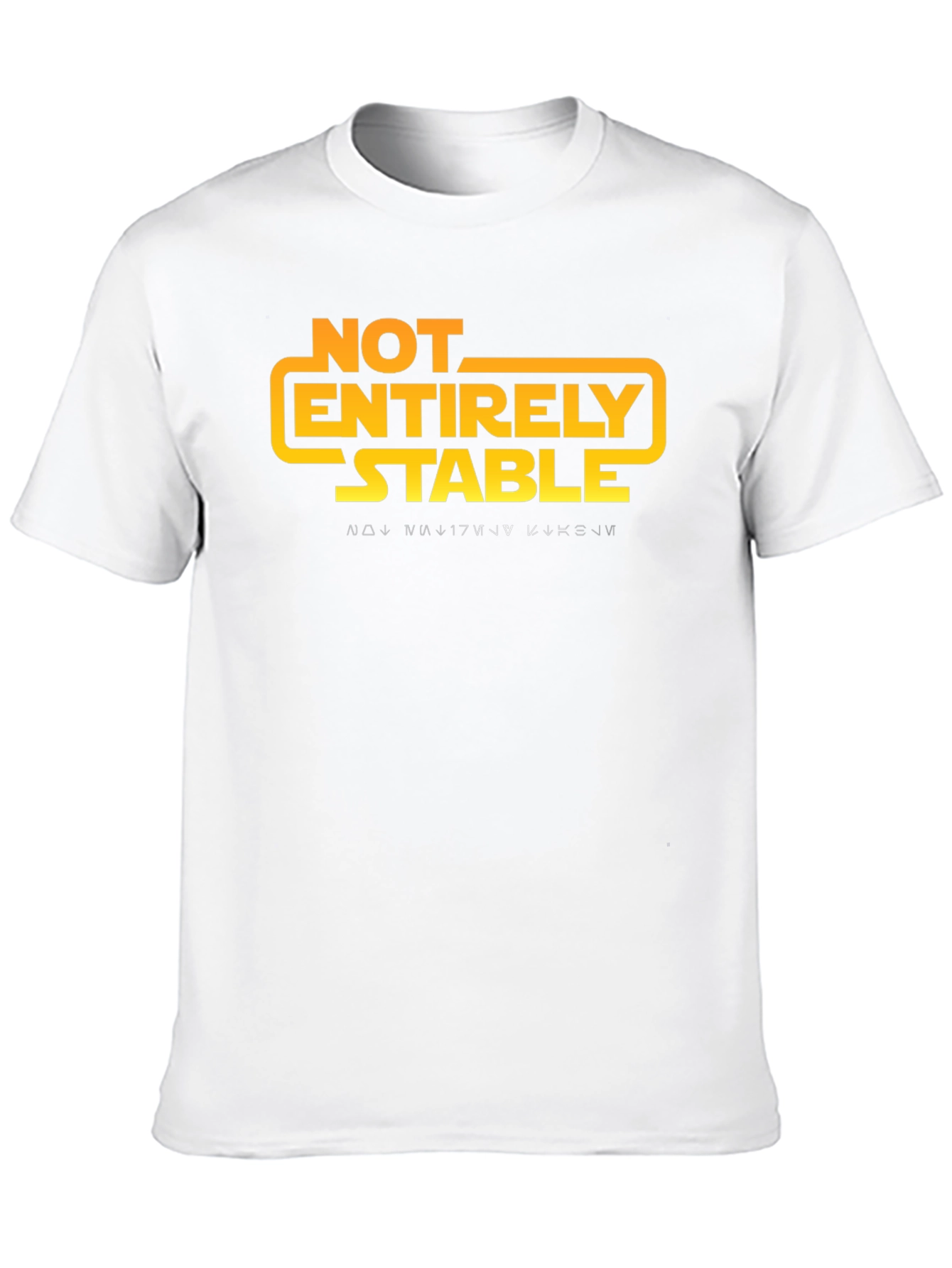 Black Not Entirely Stable Black Graphic Tee view 10