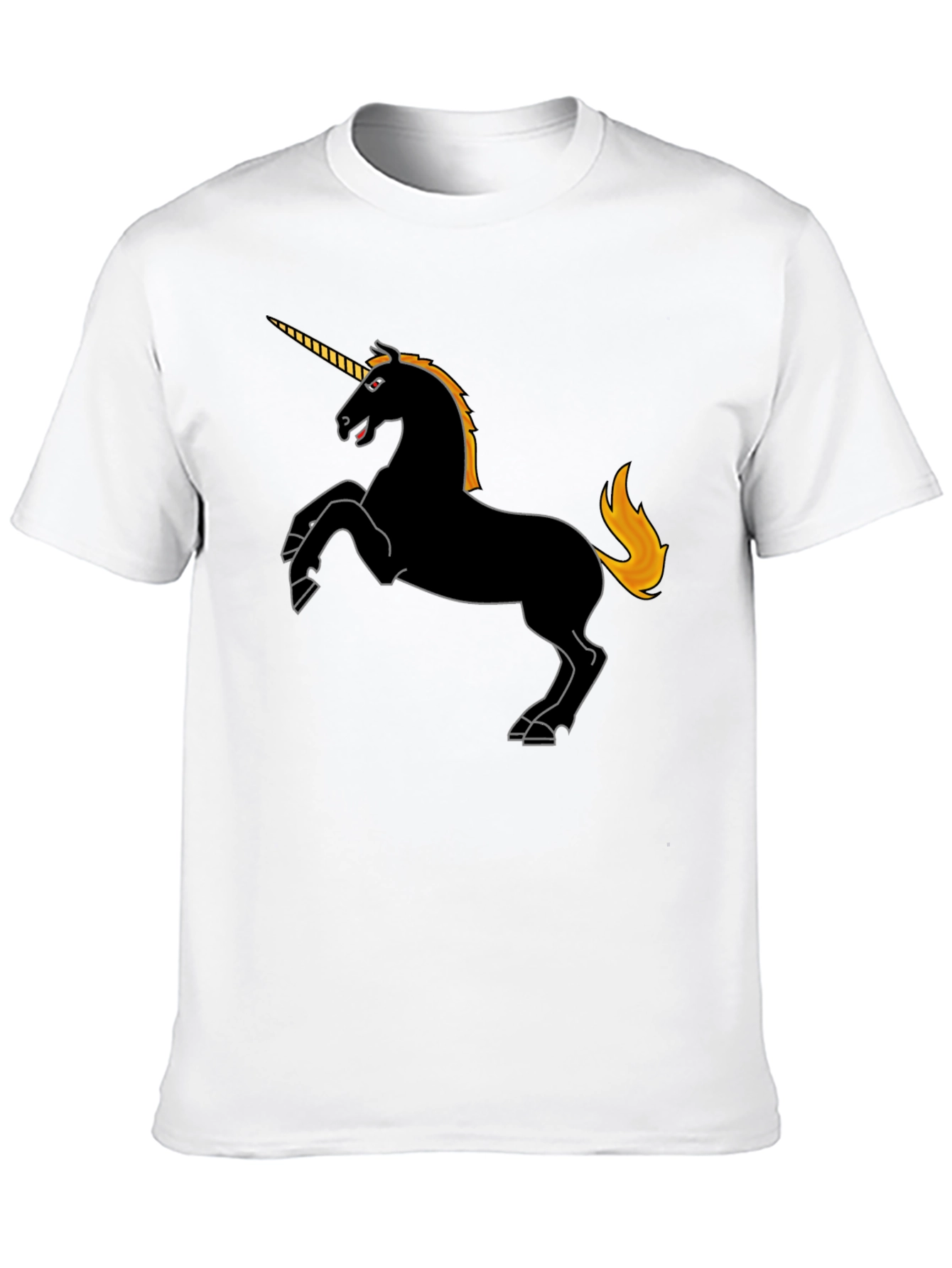 Black Black Unicorn Graphic Tee - Stylish Men's T-Shirt view 10