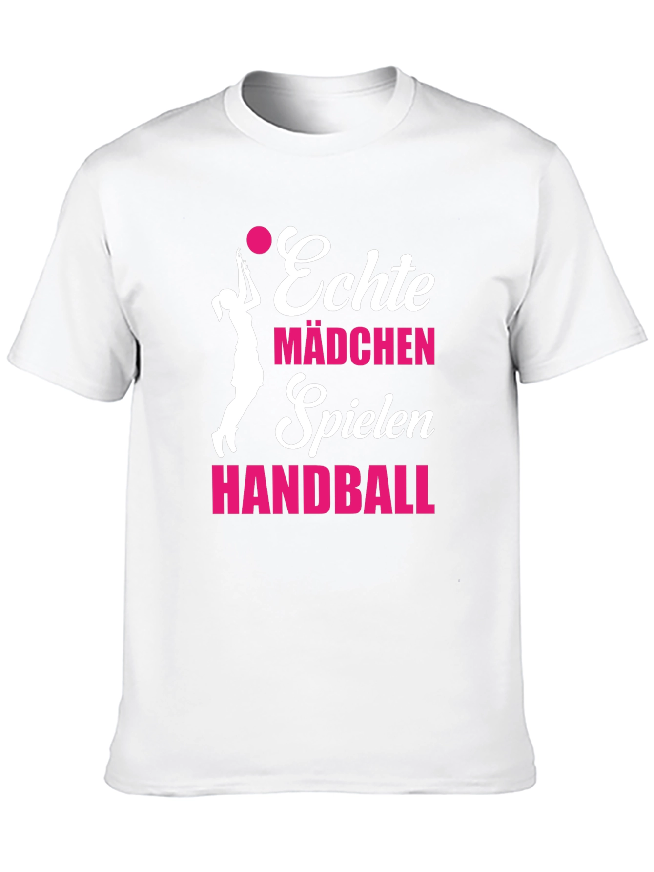 Black Echte Mädchen Handball T-Shirt - Black view 10