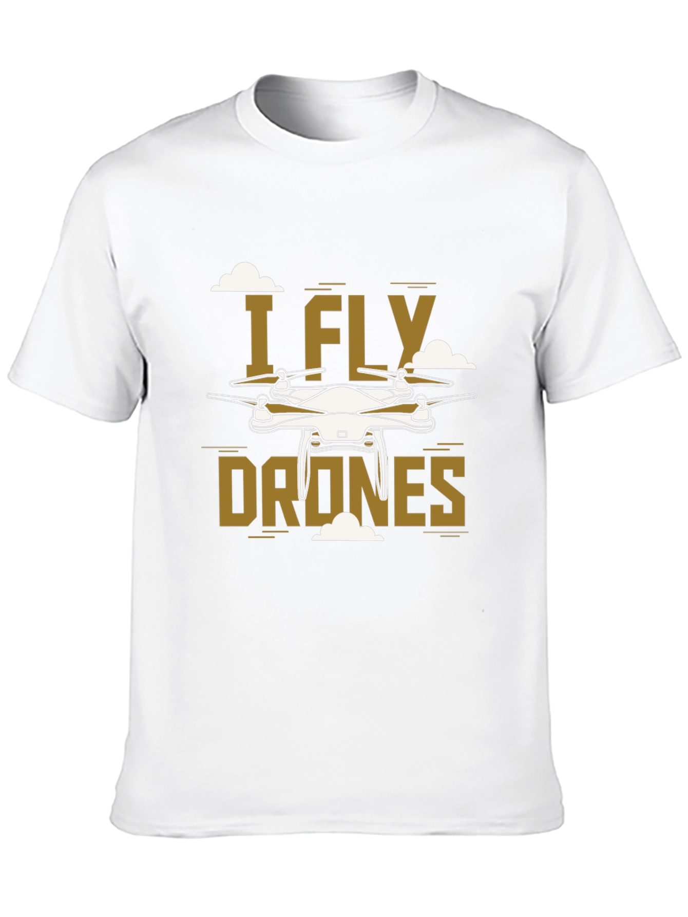 Black I Fly Drones Graphic Tee - Unique Drone Design view 10