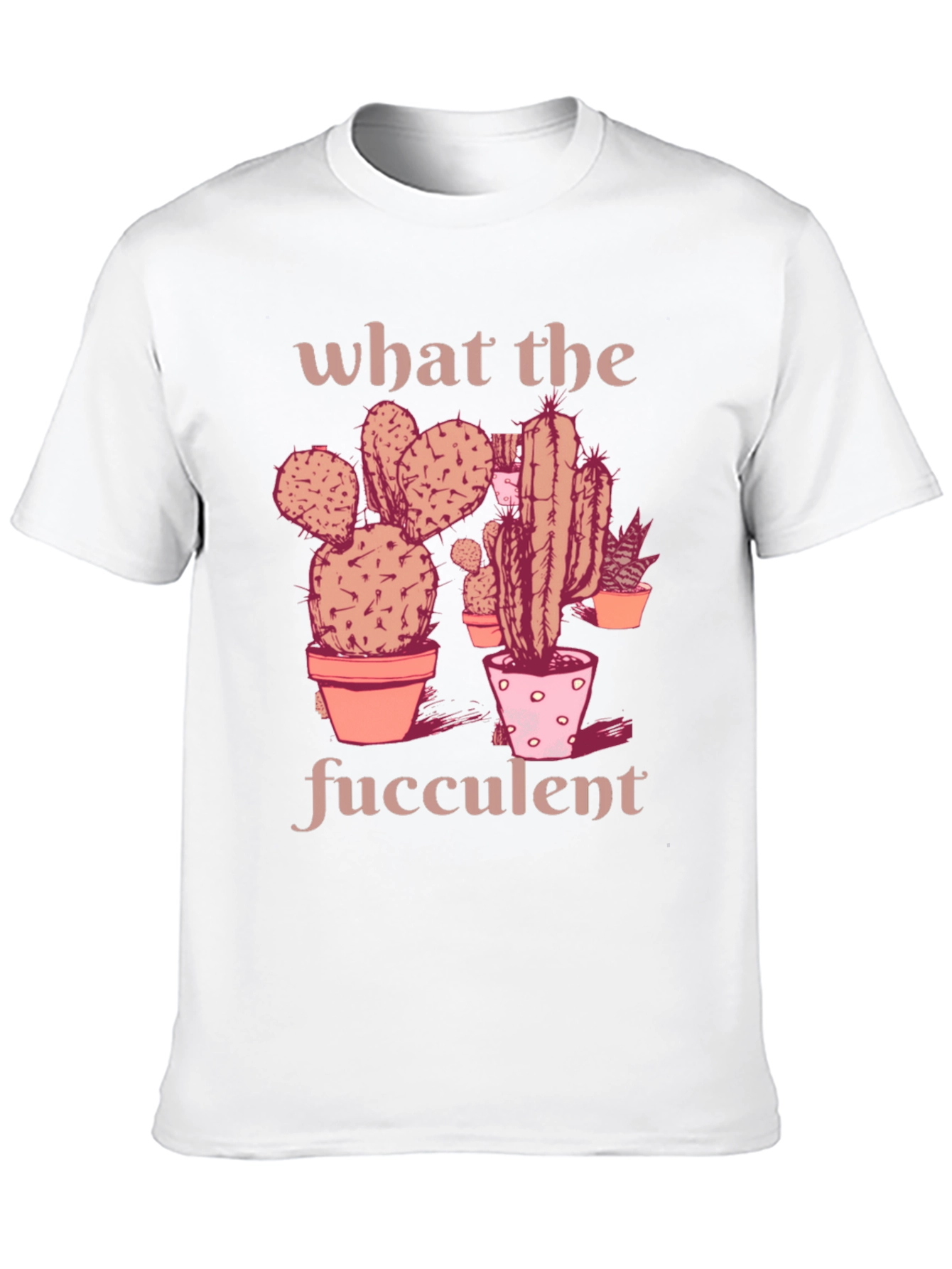 Black What the Fucculent T-Shirt - Black Graphic Tee view 10