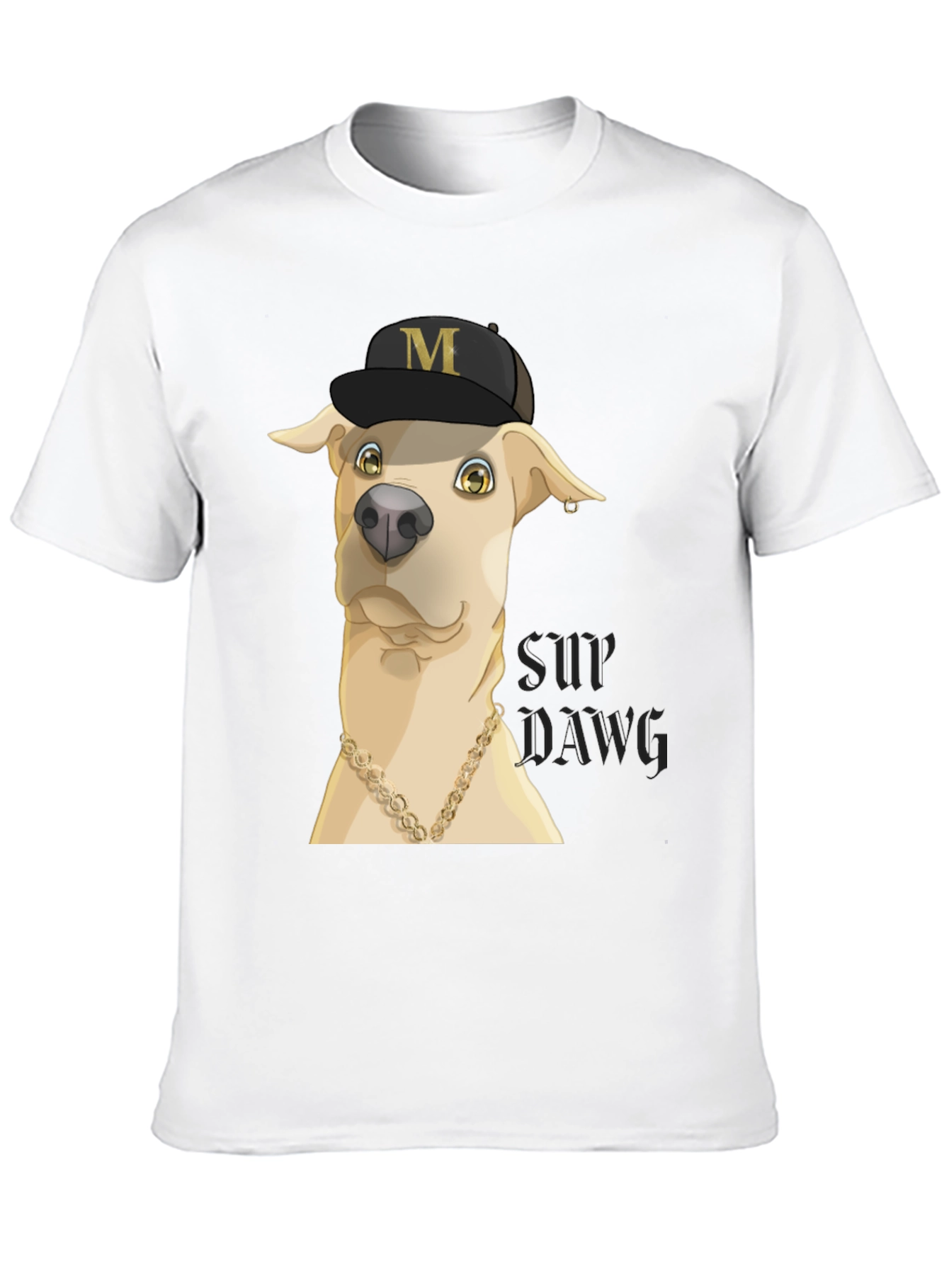 Black Funny Dog Graphic T-Shirt view 10