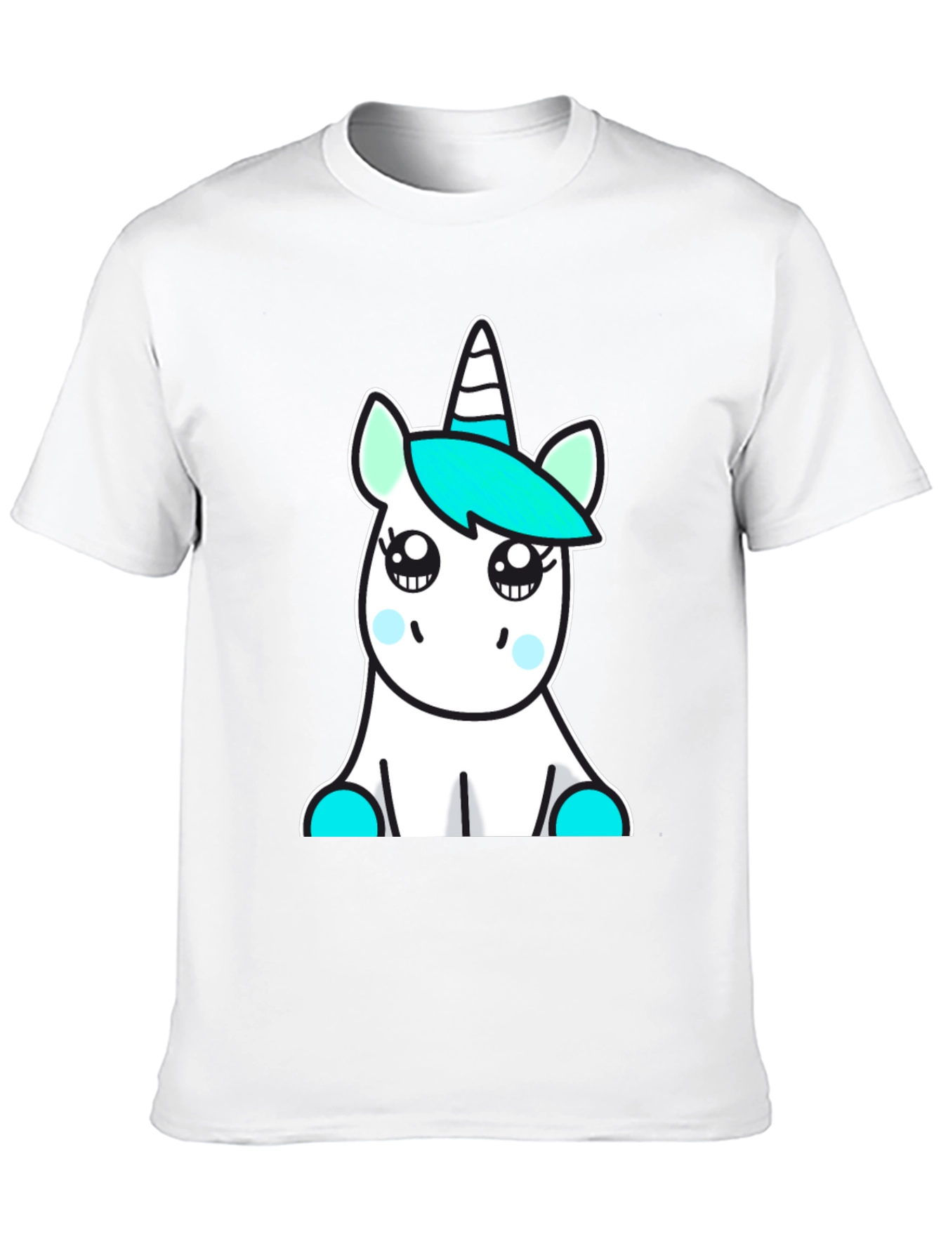 Black Cute Unicorn Graphic Tee - Soft Cotton Blend view 10