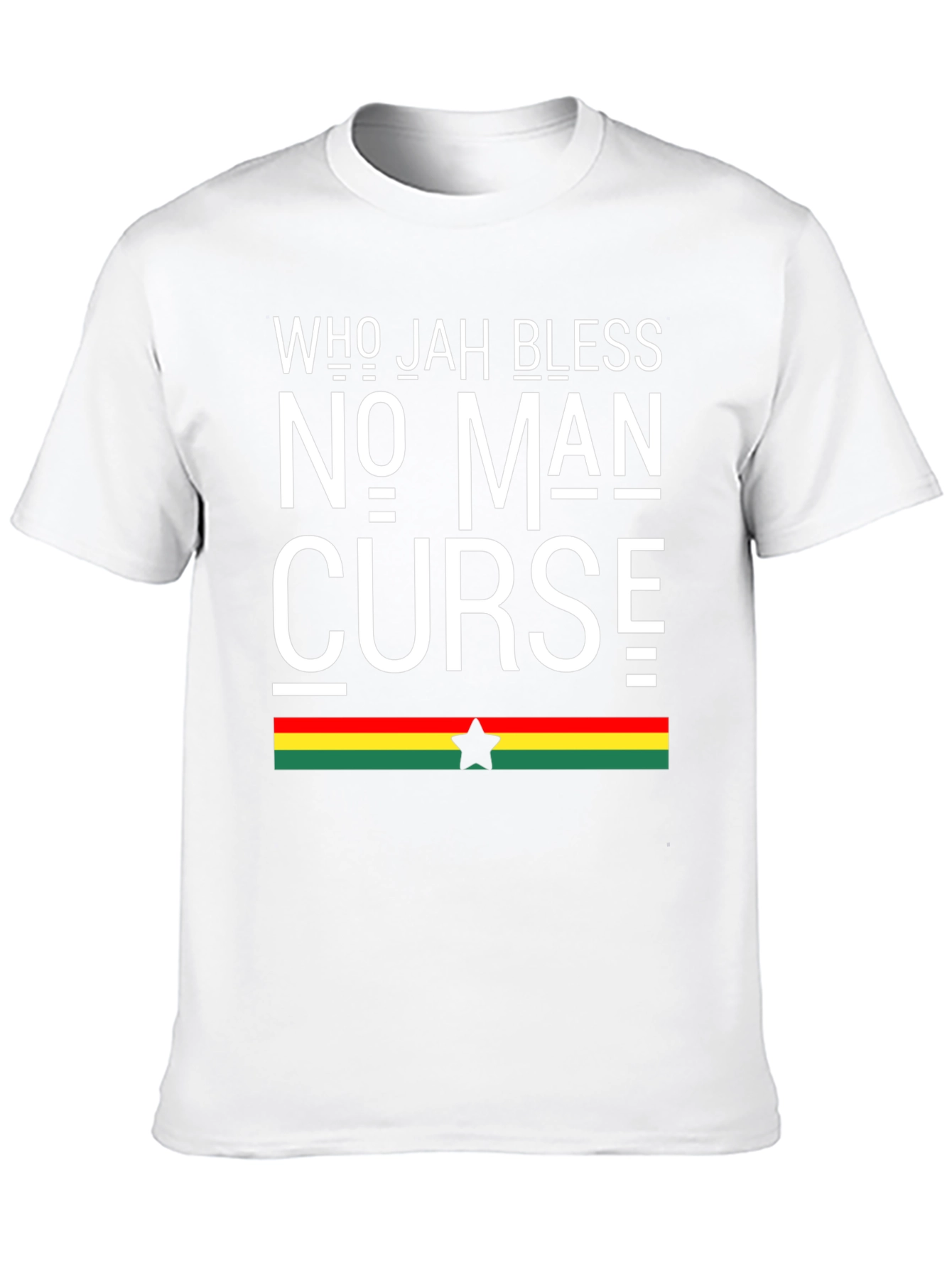 Black Who Jah Bless No Man Curse Graphic Tee view 10