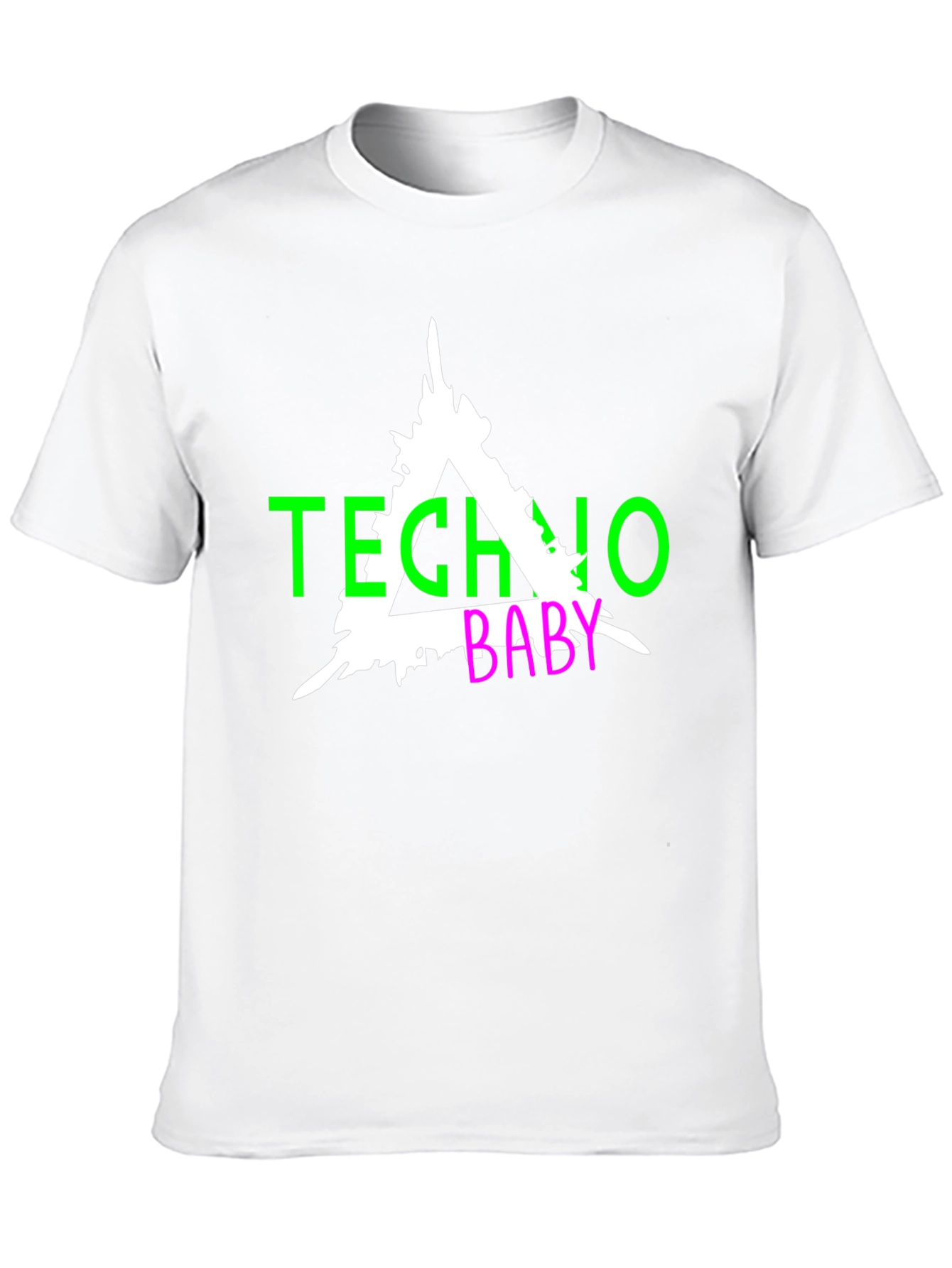 Black Techno Baby Graphic Tee - Black view 10