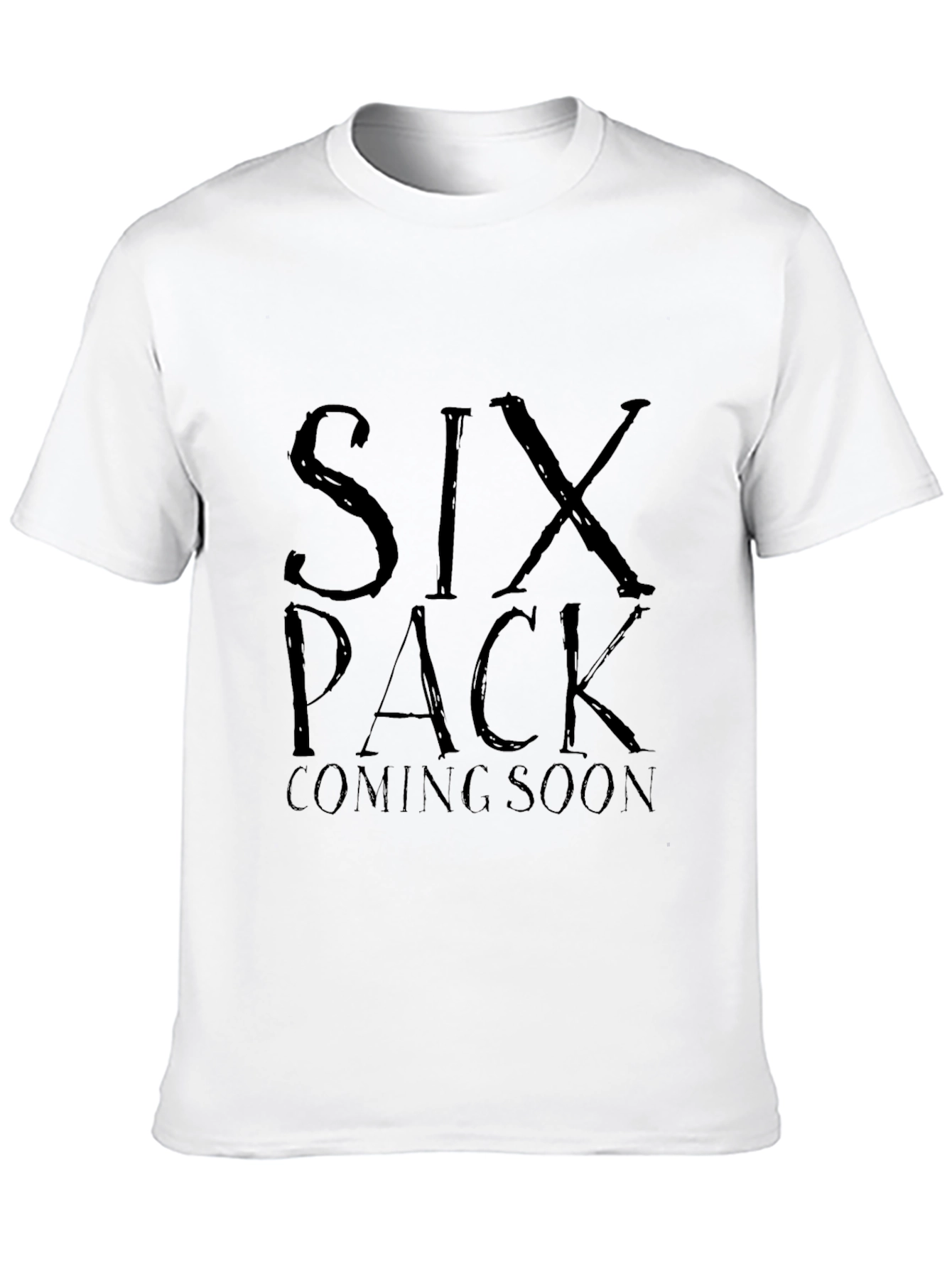 Black Six Pack Coming Soon Men's Black T-Shirt view 10