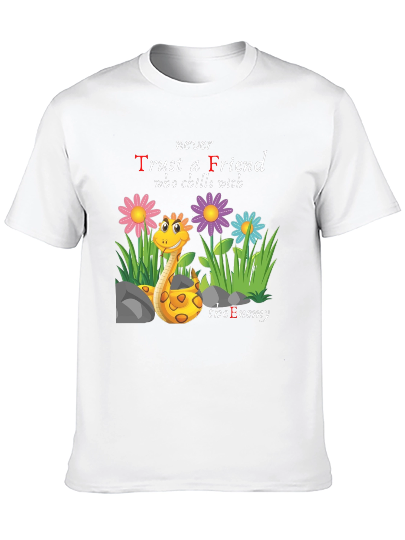 Black Trust No Friend Tee view 10