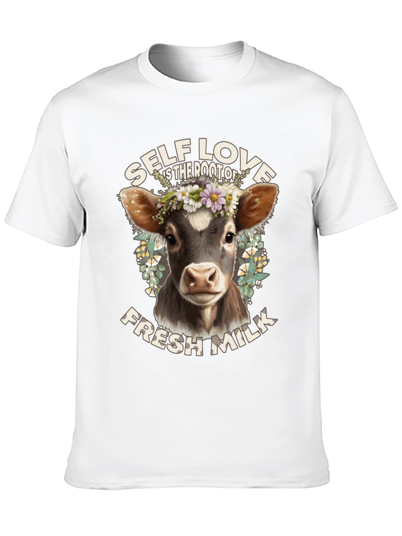 Black Self Love Fresh Milk Graphic Tee view 10