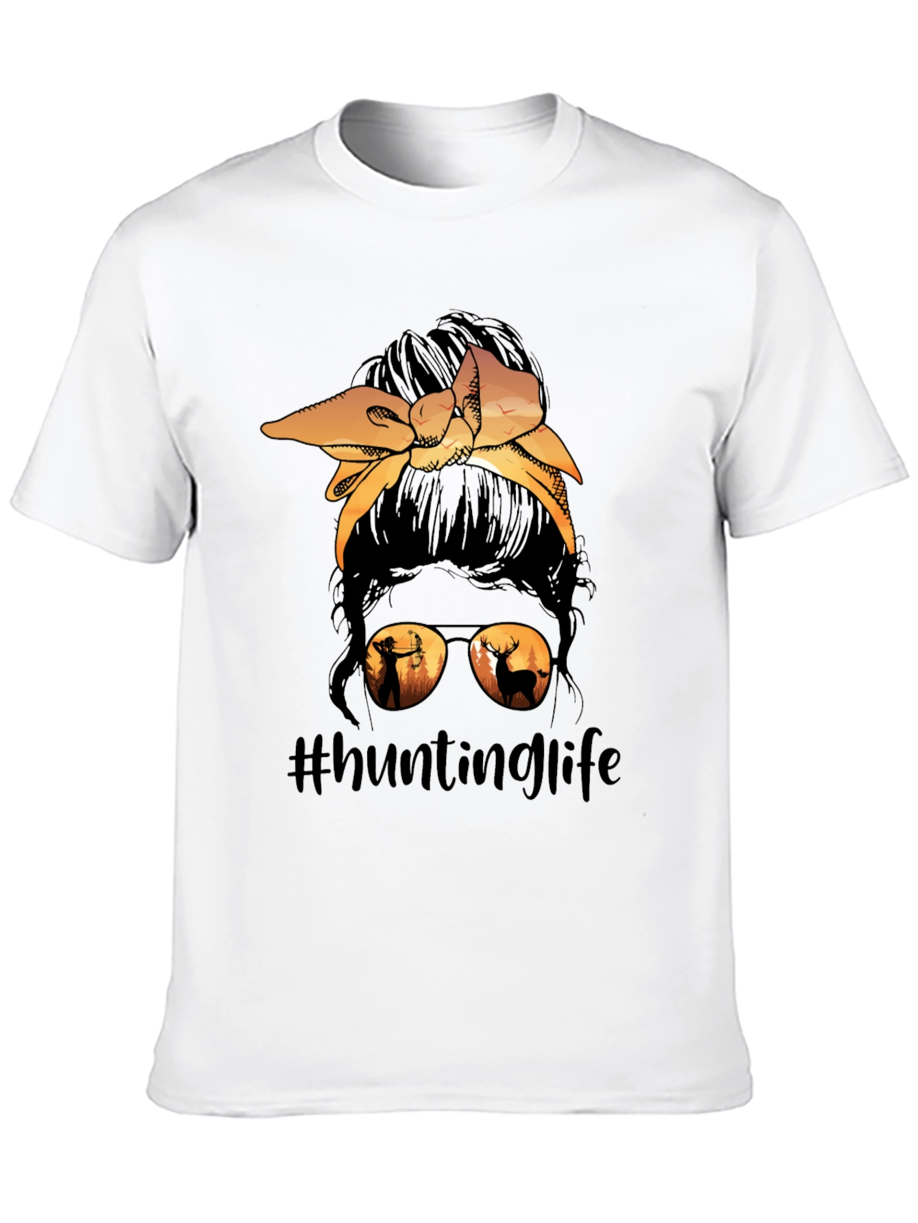 Hunting Life Messy Bun T-Shirt - 10