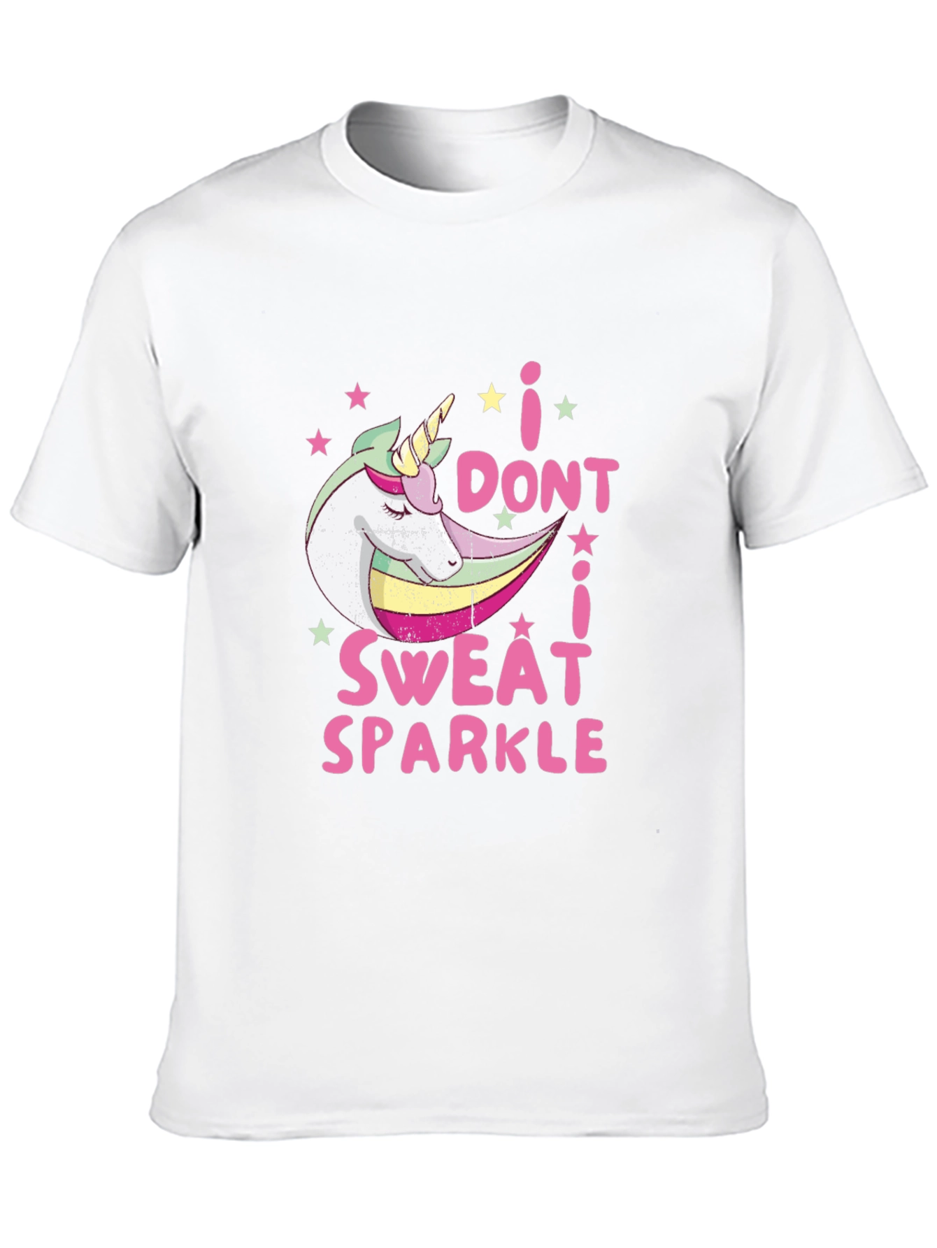 Black I Don't Sweat I Sparkle T-Shirt view 10
