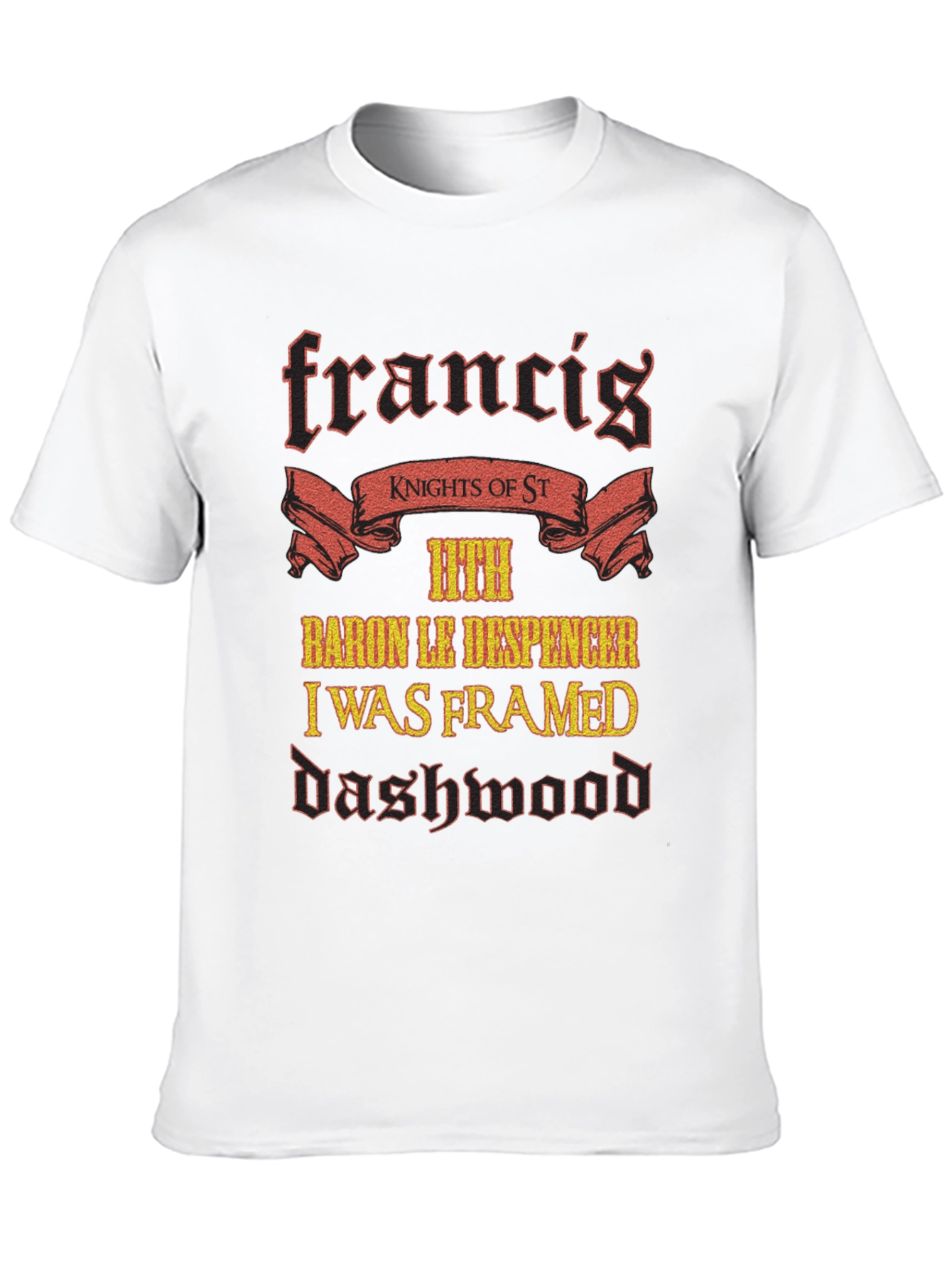 Black Francis Dashwood Knights T-Shirt view 10