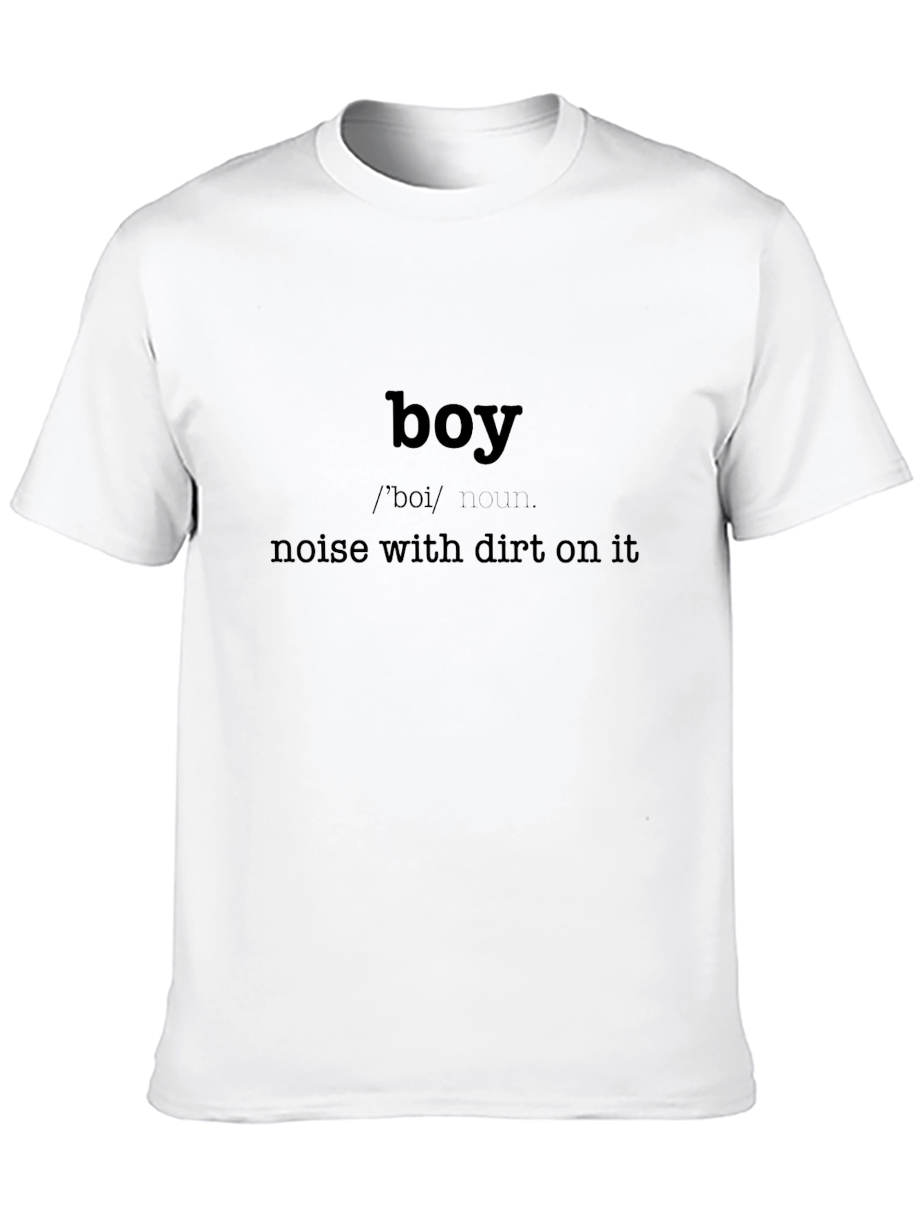 Black Humorous 'Boy' Definition Black T-Shirt view 10