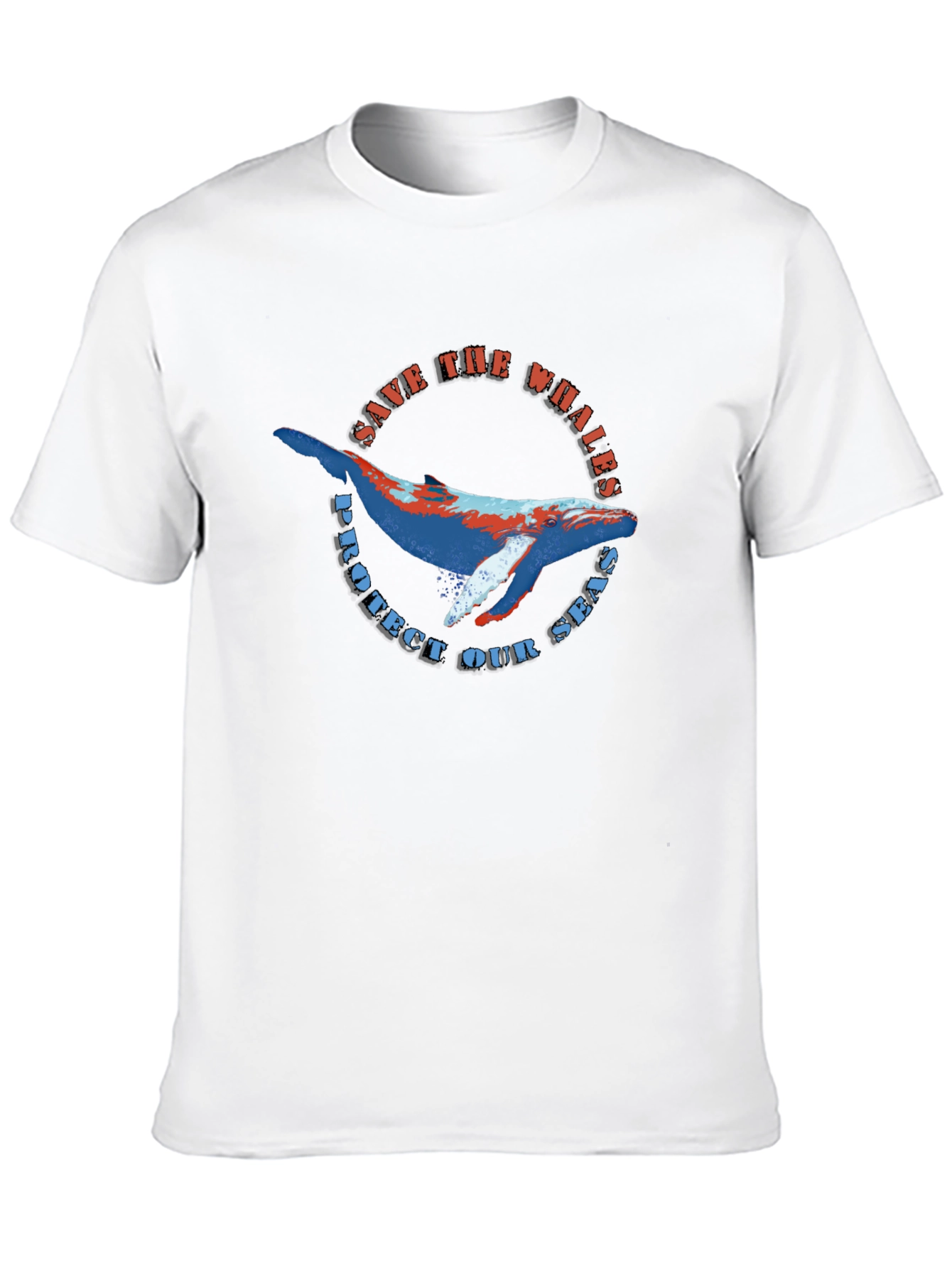 Black Save the Whales Black Graphic Tee view 10