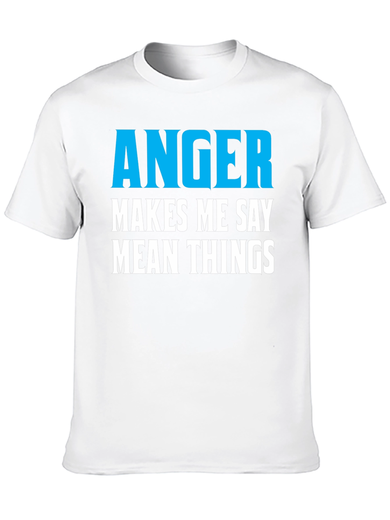 Black Anger Makes Me Say Mean Things Black Tee view 10