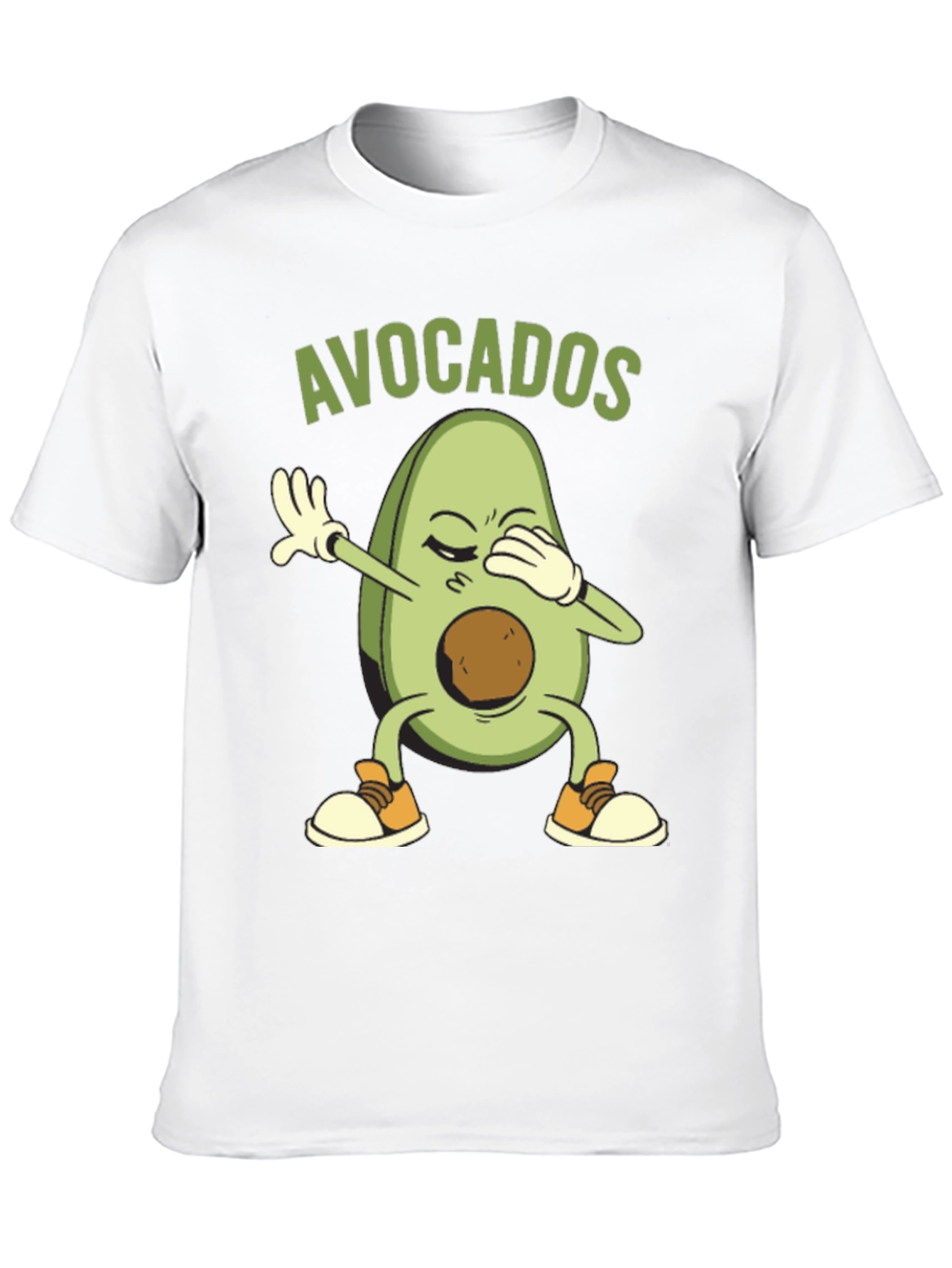 Black Avocado Dabbing Graphic Tee - Novelty T-Shirt view 10
