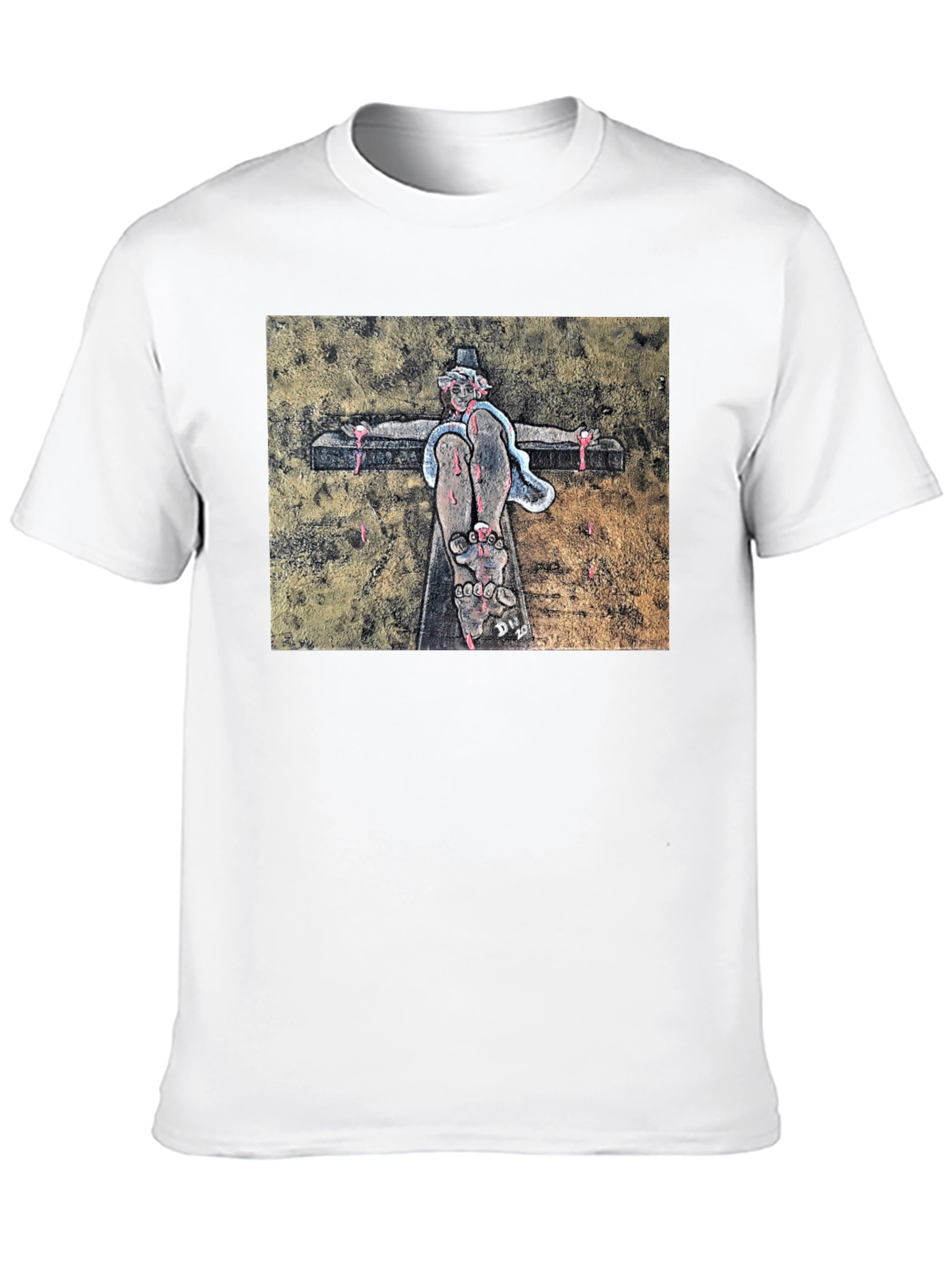 Black Unique Graphic Print Black T-Shirt view 10