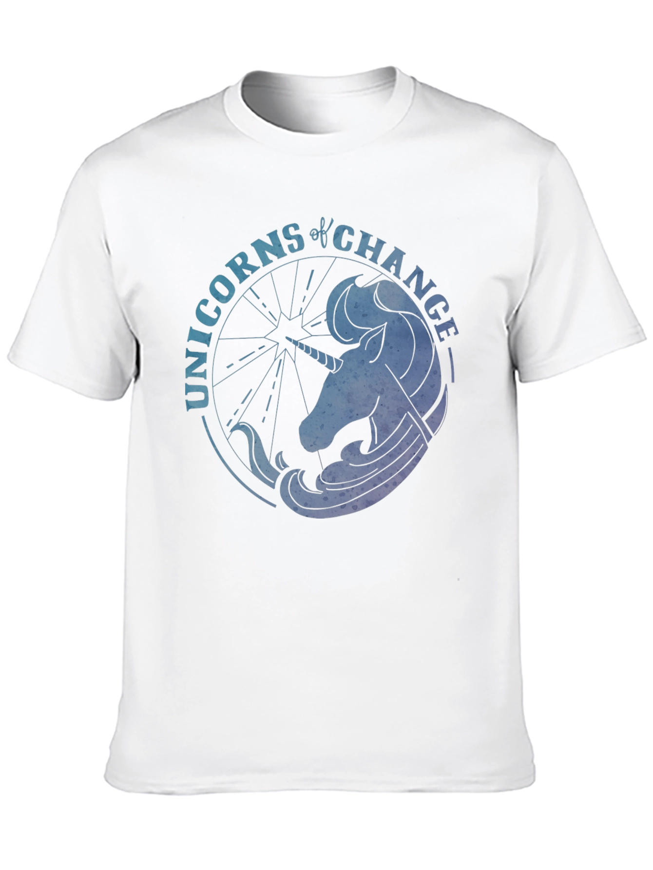 Black Unicorns of Change Black T-Shirt view 10
