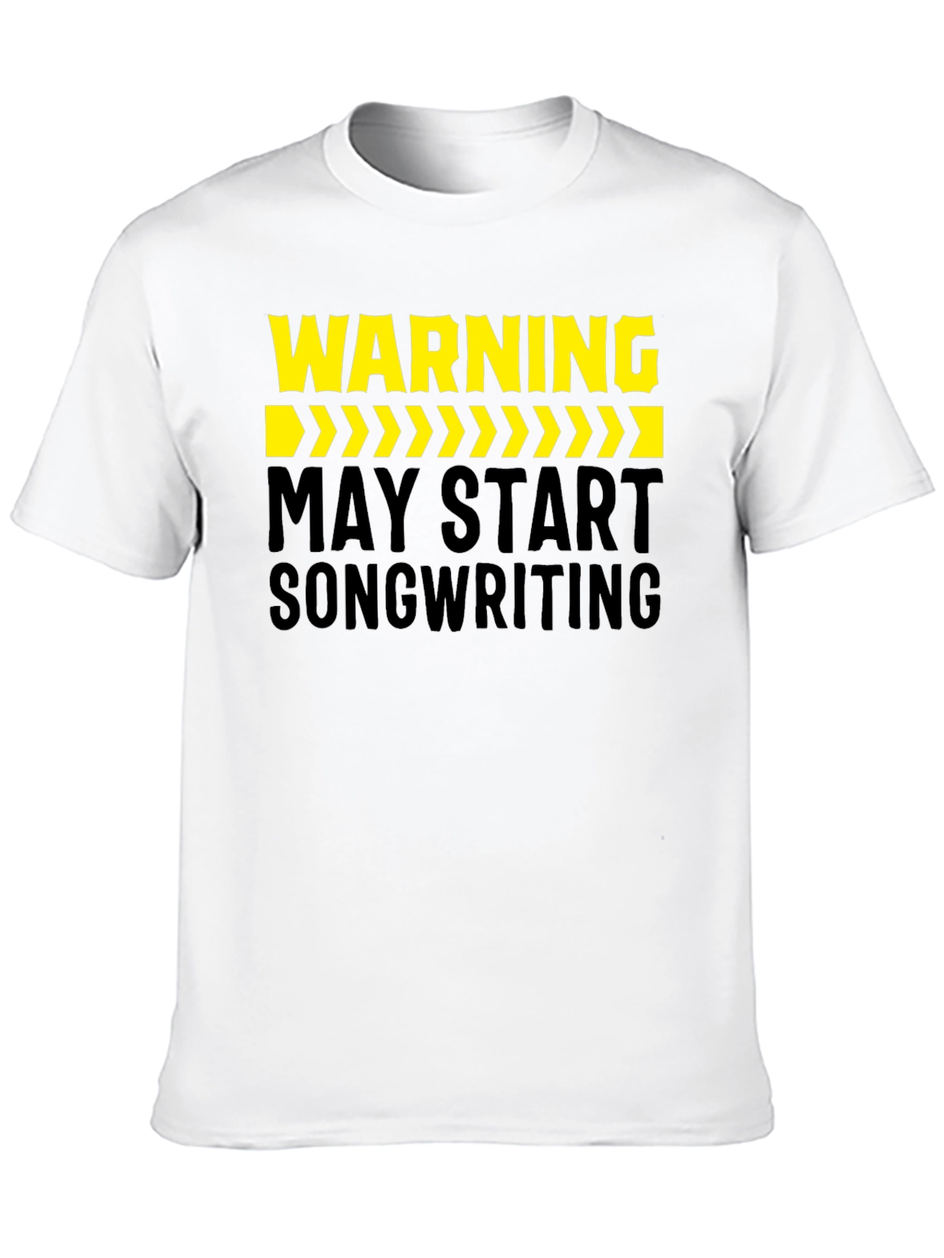 Black Warning May Start Songwriting Black T-Shirt view 10