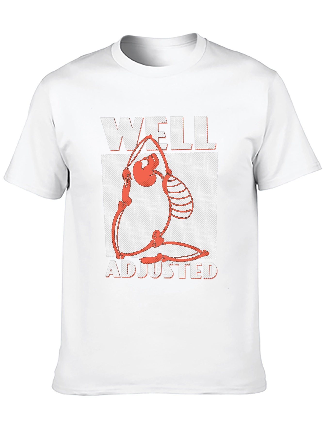 Black Well Adjusted Graphic Tee - Funny Skeleton Yoga Shirt view 10