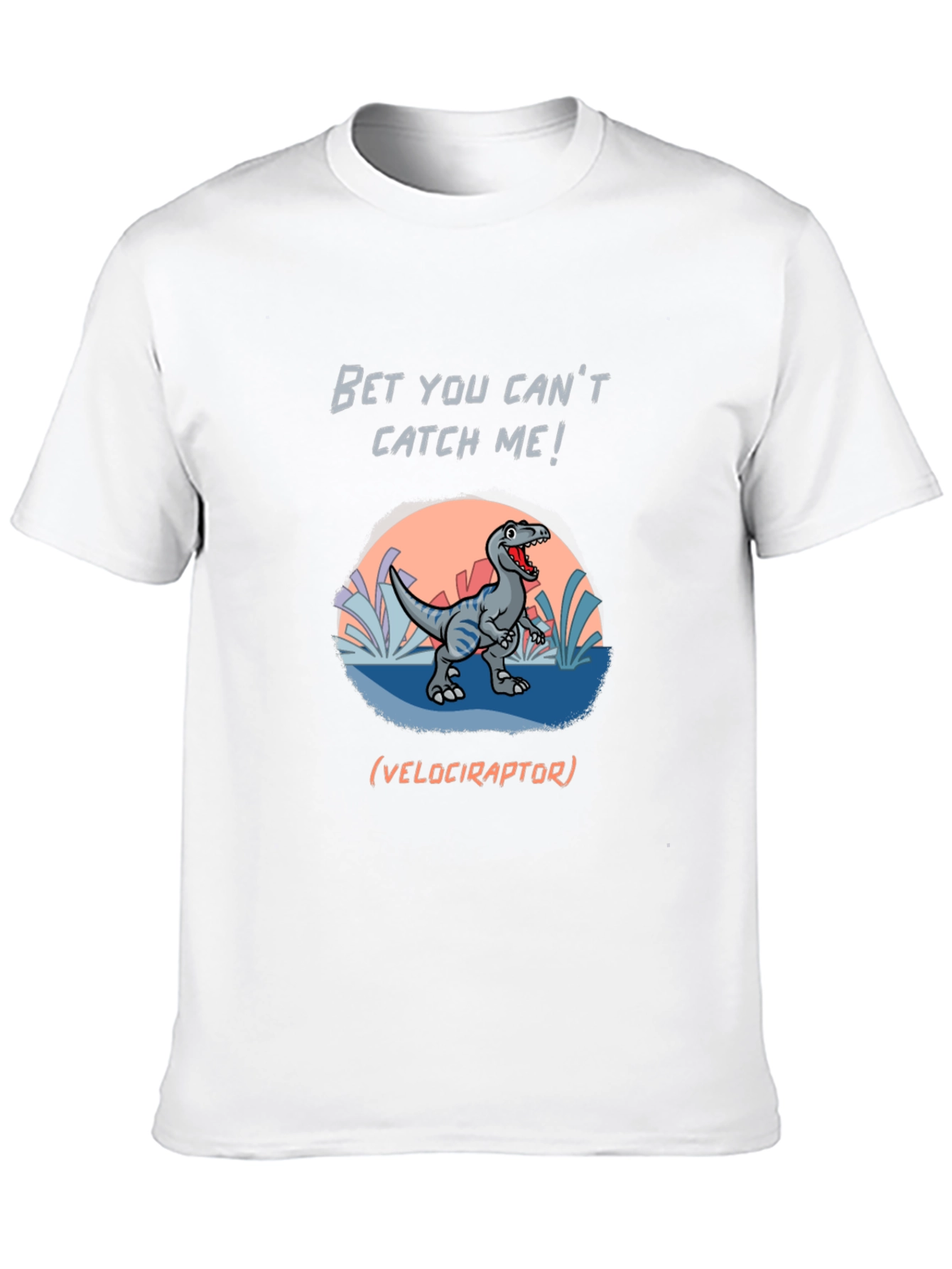 Black Dinosaur Graphic T-Shirt - Bet You Can't Catch Me! view 10