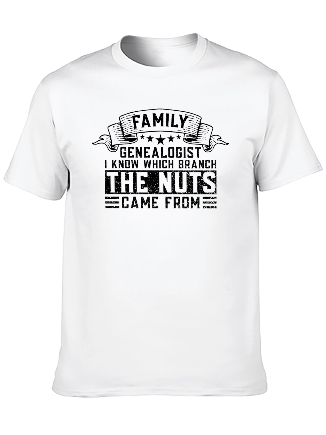 Black Family Genealogist T-Shirt - I Know Which Branch the Nuts Came From view 10