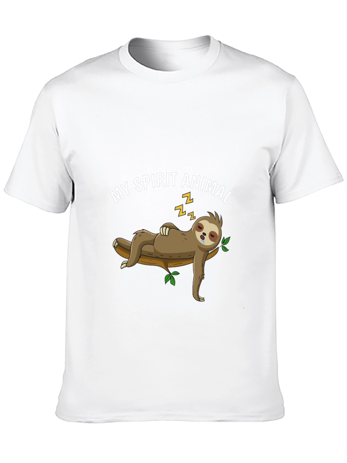 Black My Spirit Animal Sloth Graphic Tee view 10