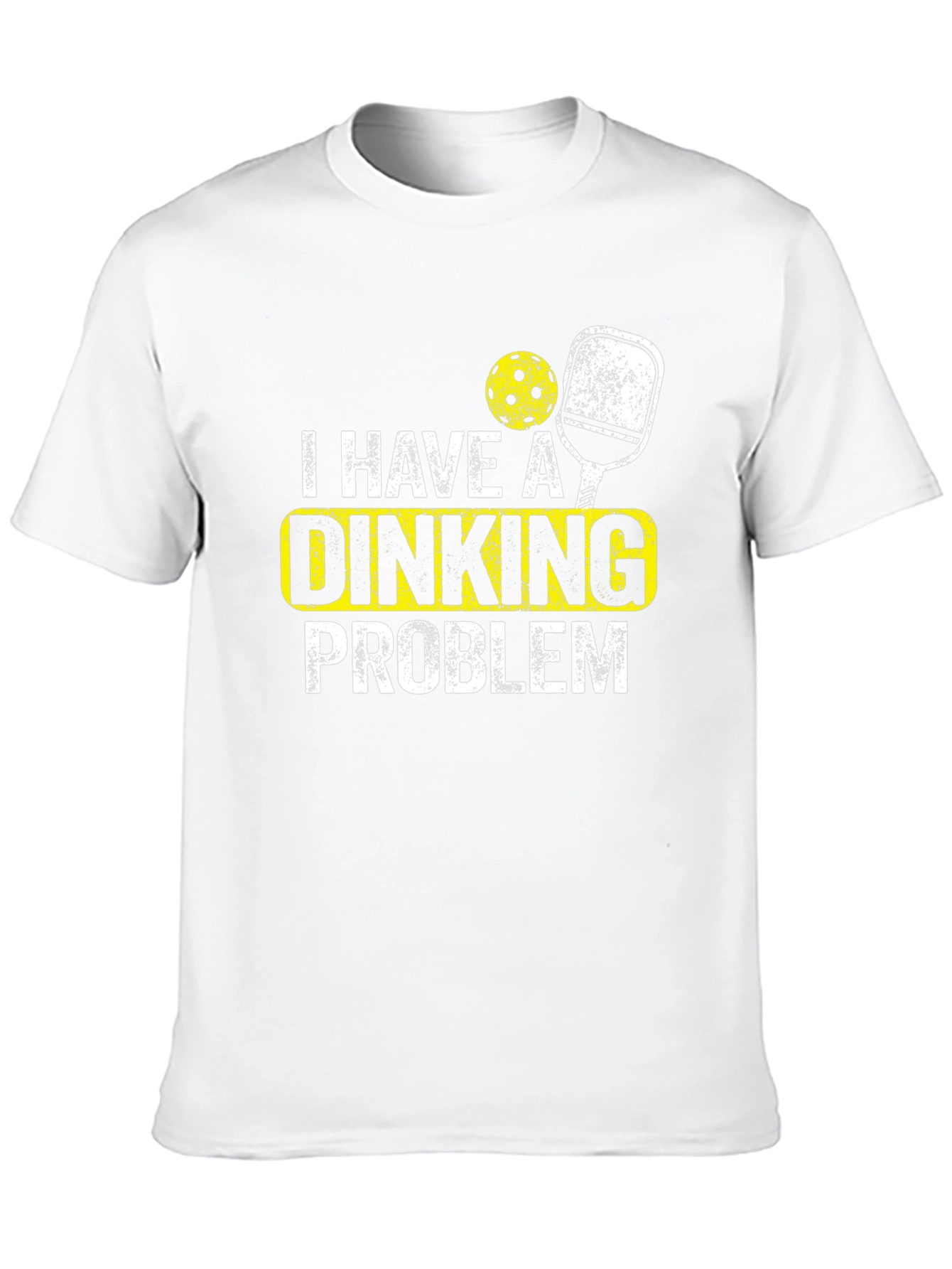 Black Dinking Problem Pickleball T-Shirt view 10